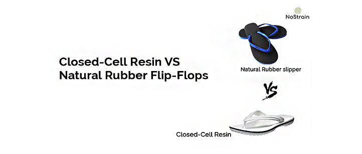 NoStrain natural rubber flip-flops made from latex, offering durability, sustainability, and comfort while reducing environmental impact.