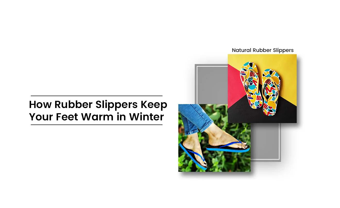 Rubber slippers for men and women providing warmth and comfort during the winter season, with moisture-resistant properties for keeping feet dry and cozy.