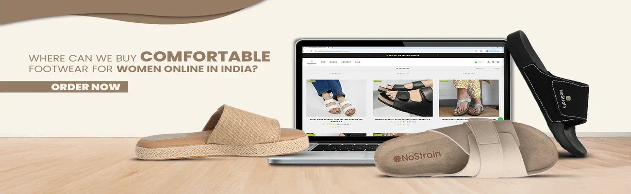 Where can we buy comfortable and Trendy footwear for women online in India?
