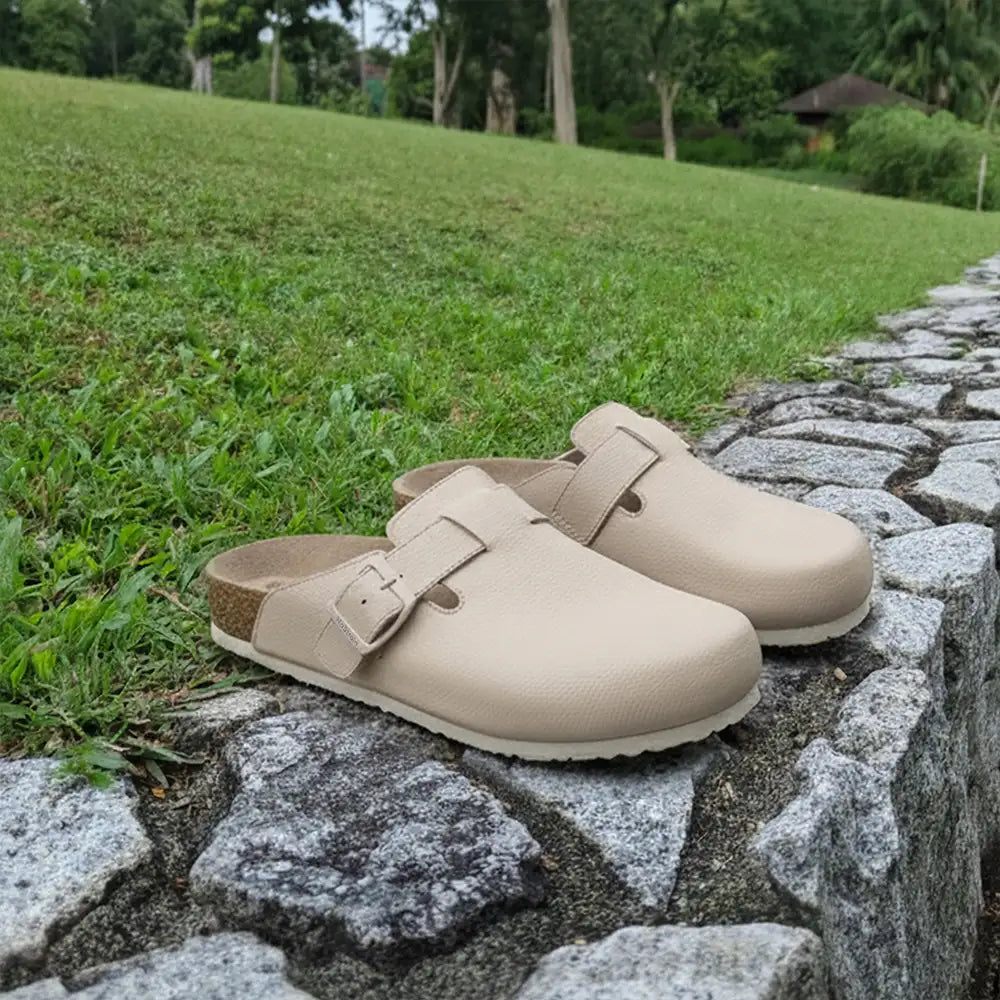 Beige mules for women at NoStrain