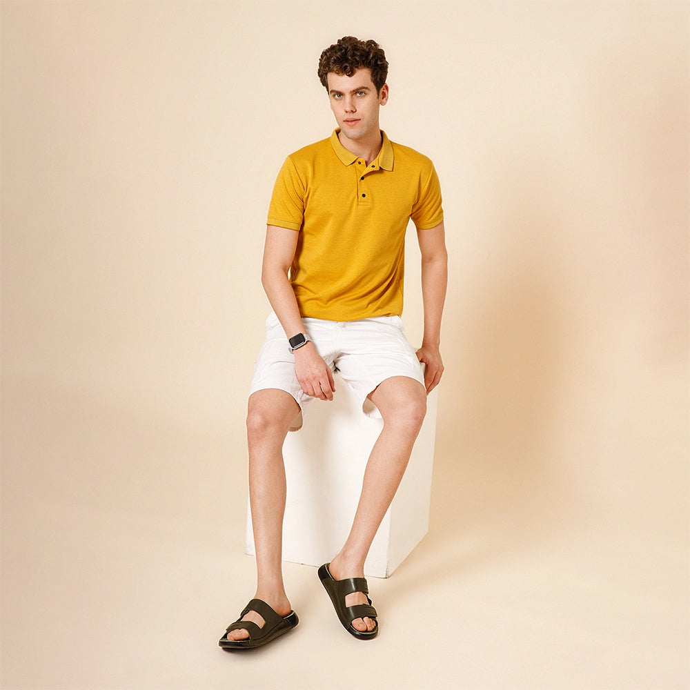 Men's comfort sandals with dual hook and loop closure by NoStrain.