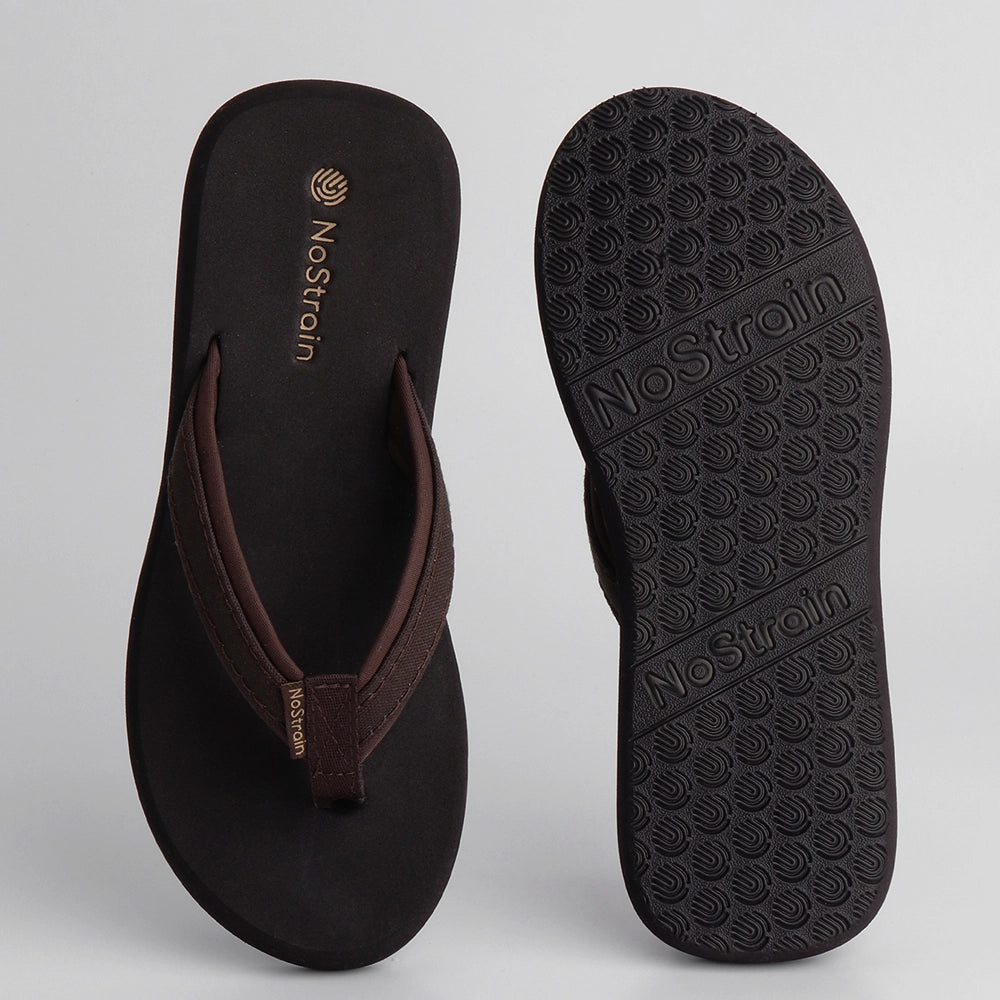 Women's brown Slippers at NoStrain