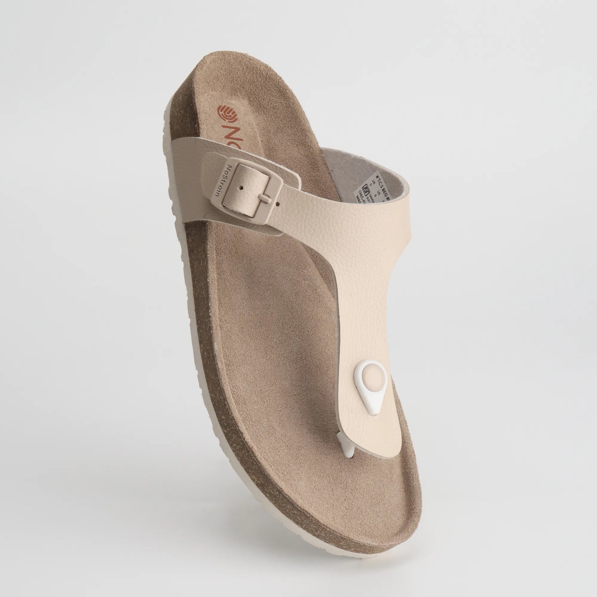 Thong Cork Ladies Leather Sandals 2.0 – Beige