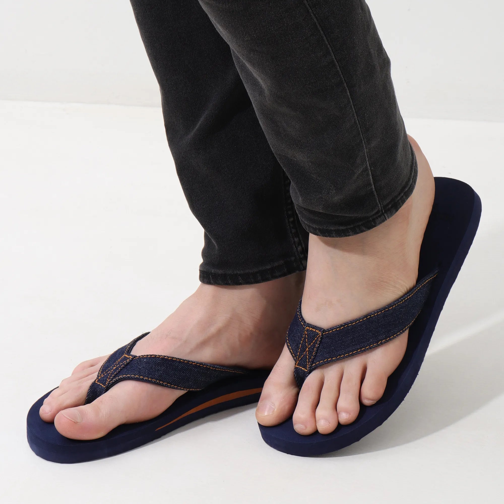 Men’s Denim Blue Denim Arch Slippers – AS5