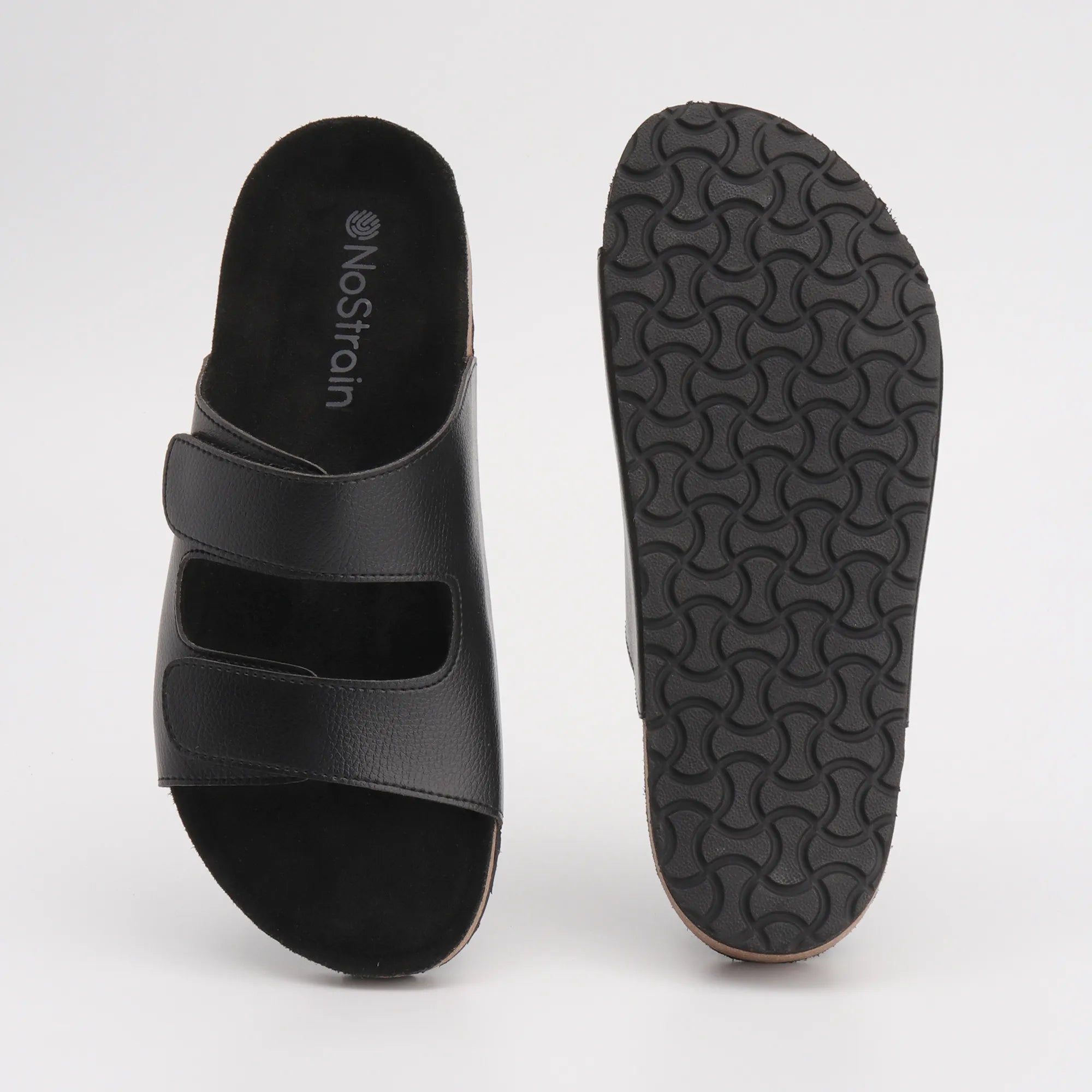 Cork Mens black sandals