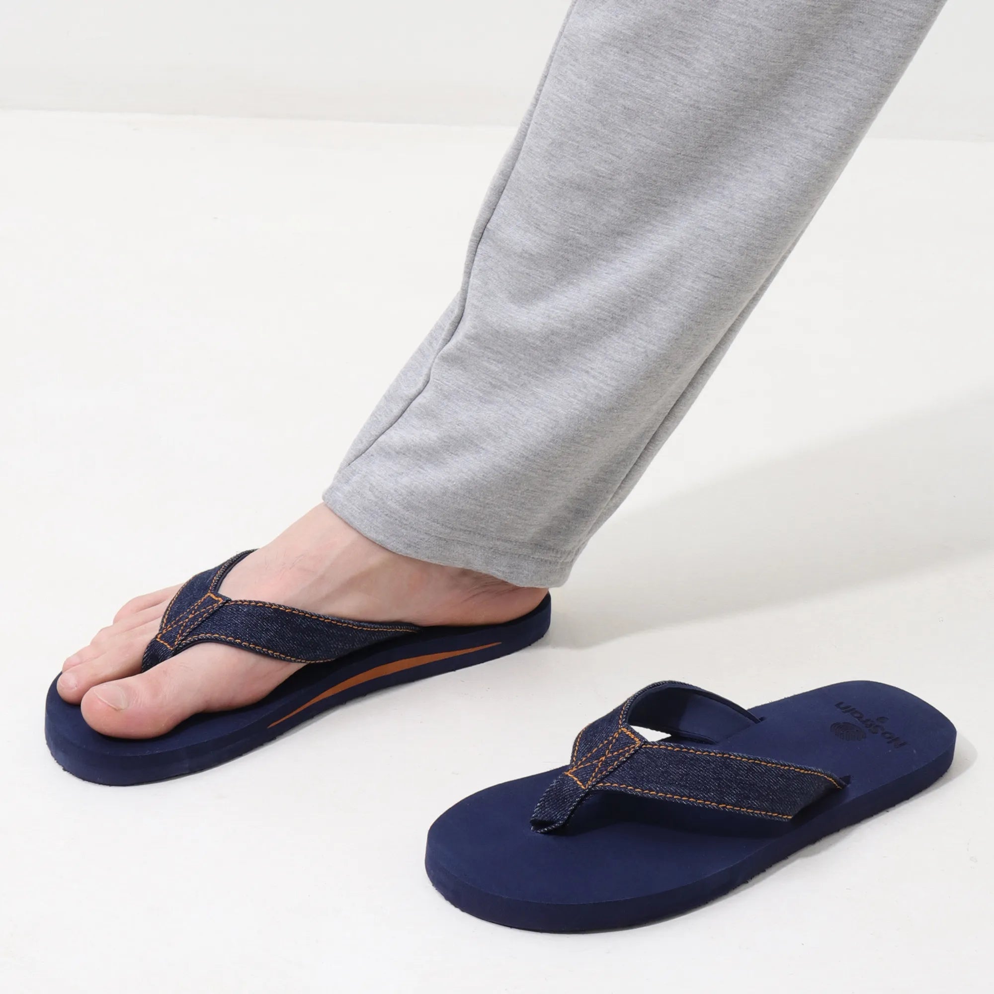 Men’s Denim Blue Denim Arch Slippers – AS5