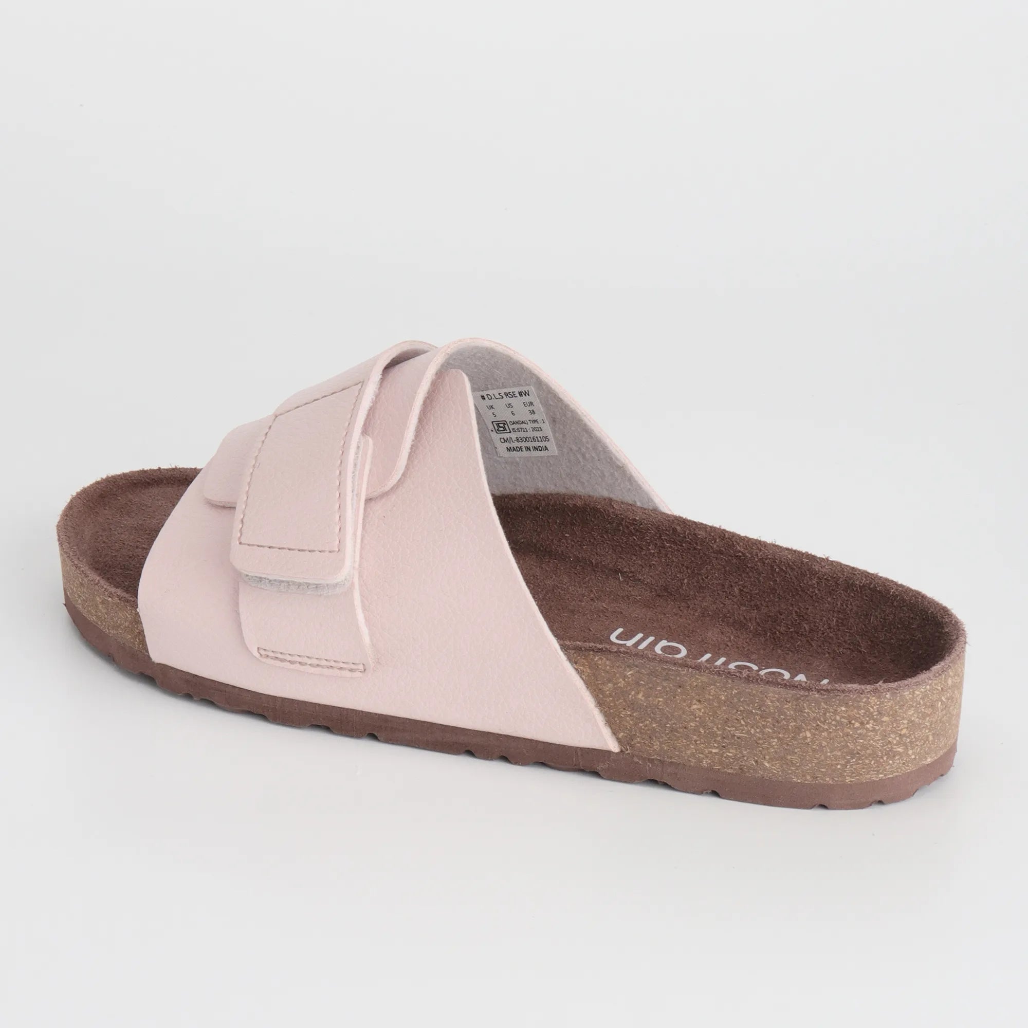 Double layered cork sandals for women