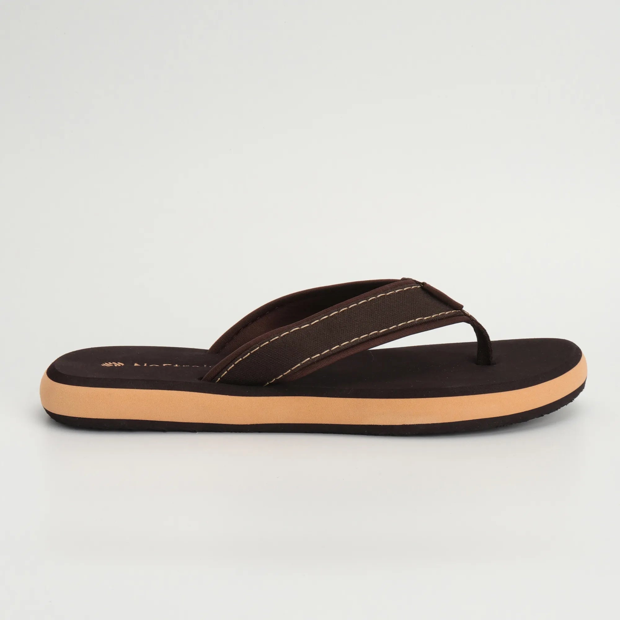 Men's Canvas Brown Slippers – Trendy Comfort for Daily Use