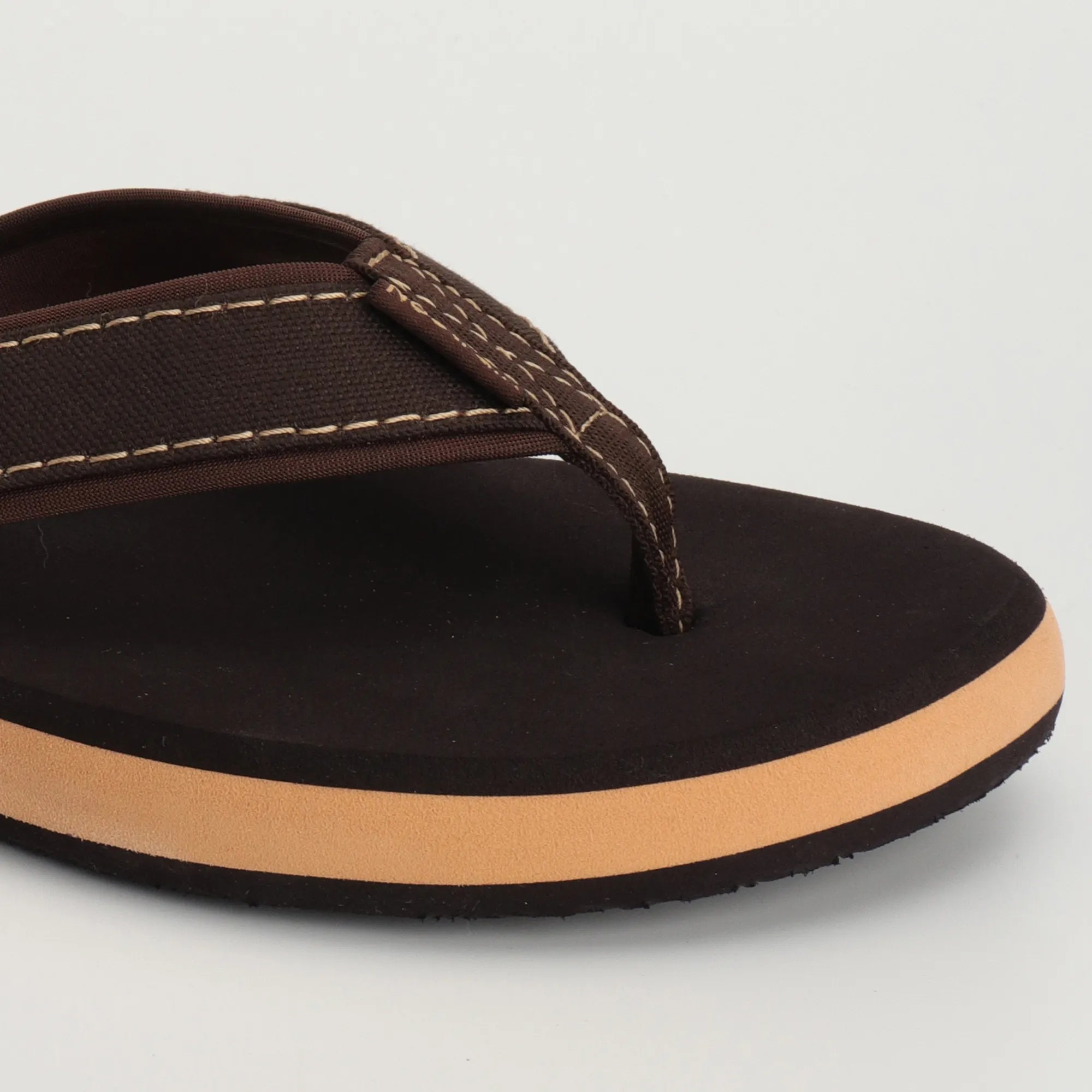 Men's Canvas Brown Slippers – Trendy Comfort for Daily Use