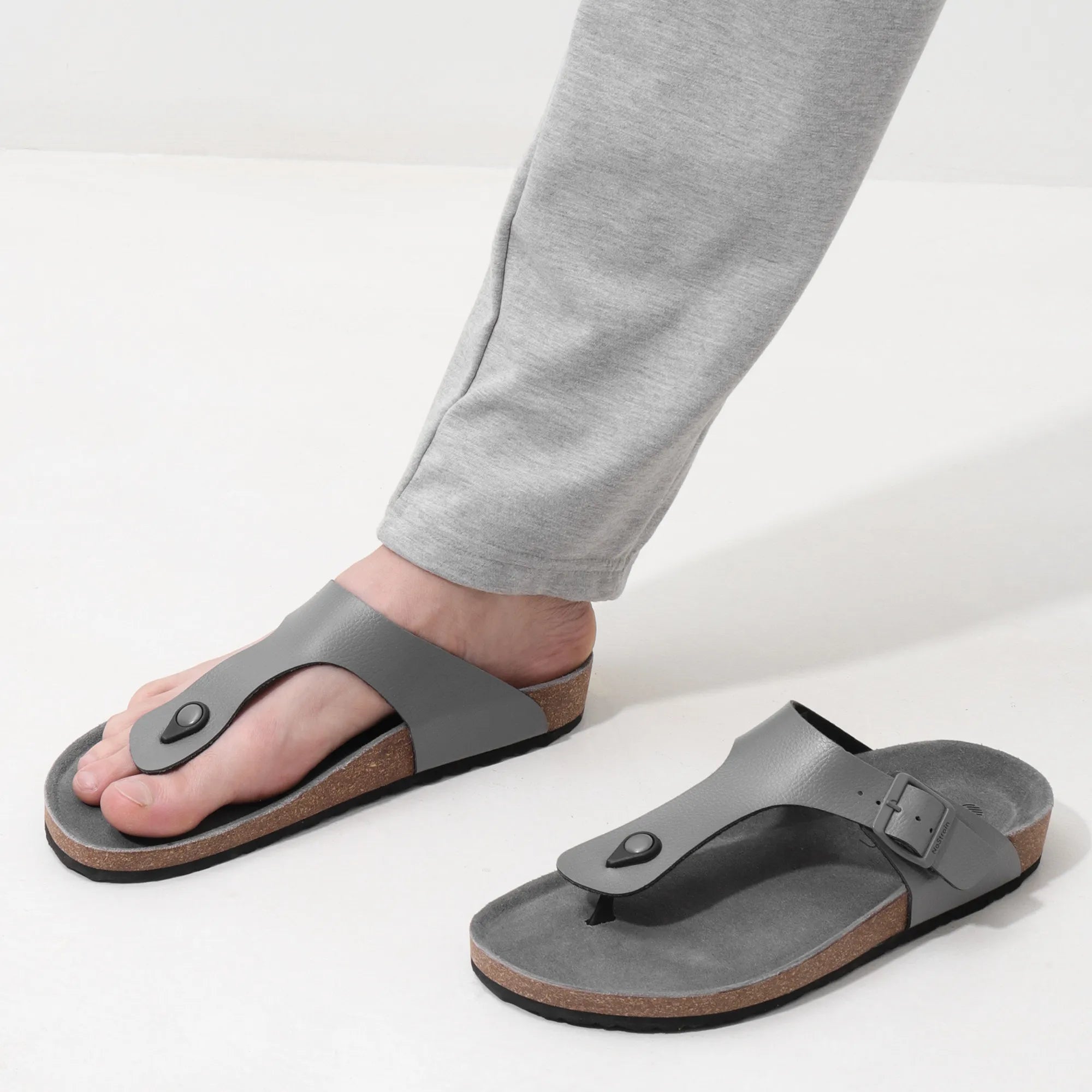 Thong Casual Stylish Sandals for Men – Grey