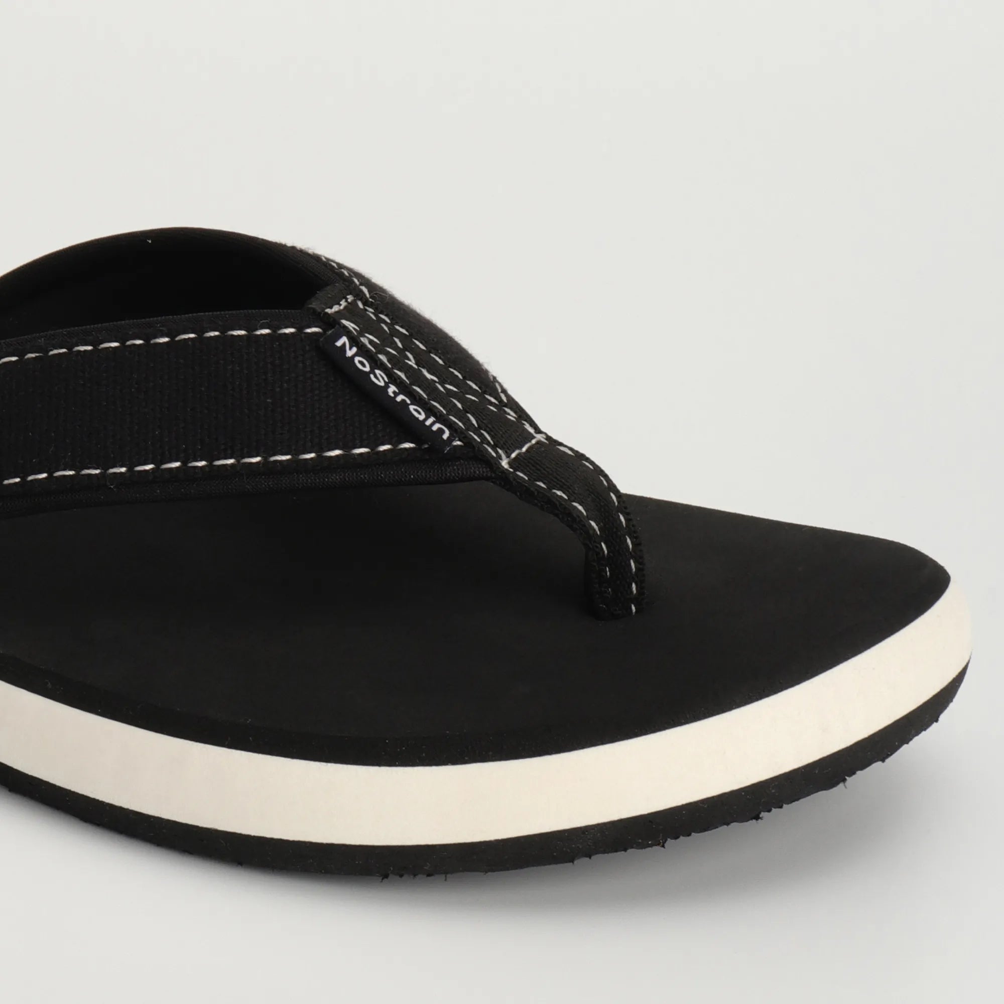 Black & White Sole Slippers for men