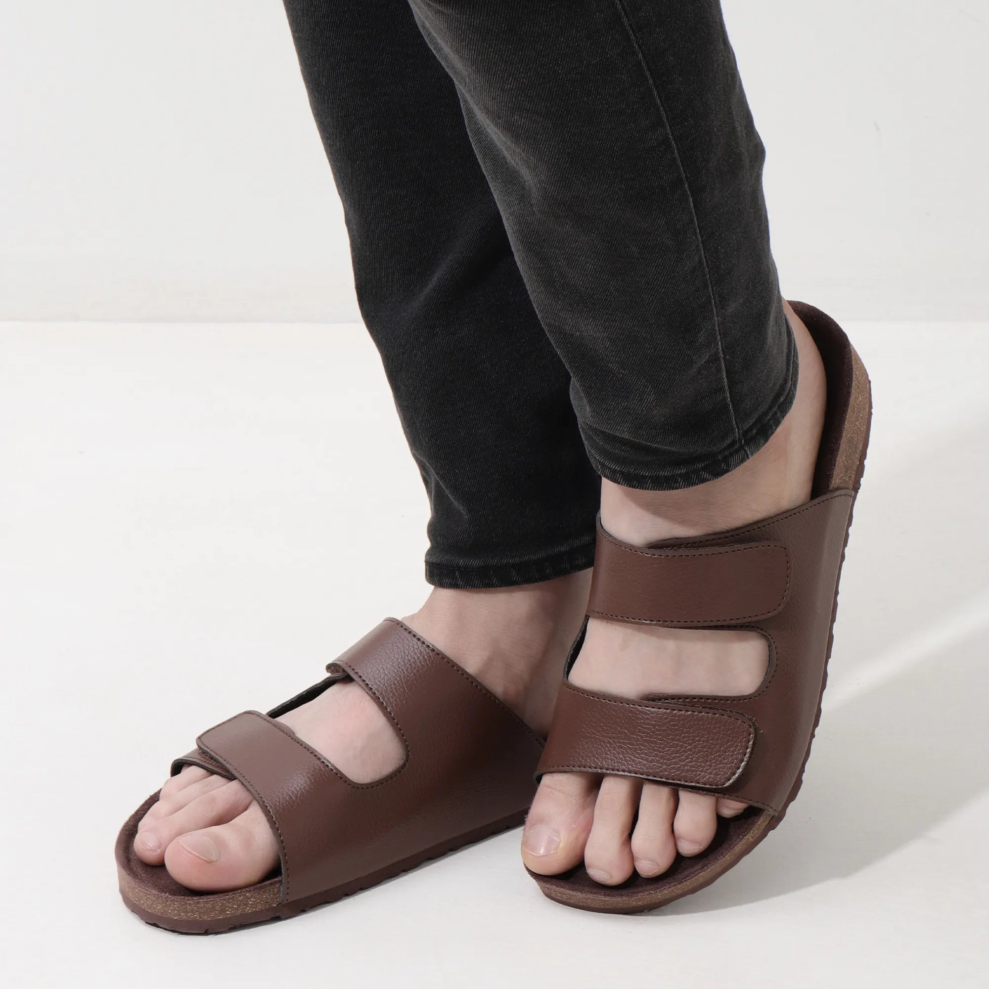Cookie Brown Cork Mens Sandals