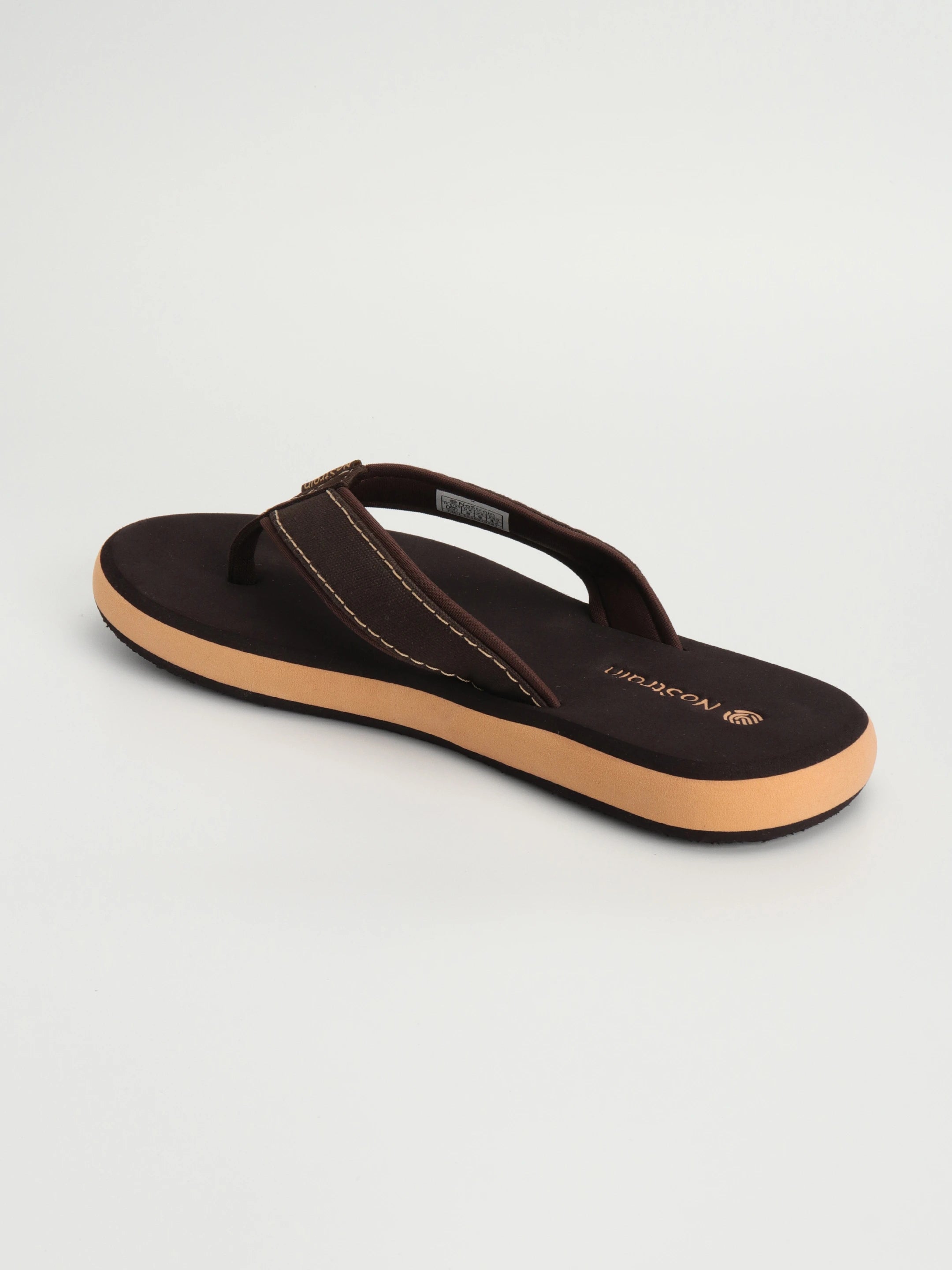 Canvas brown slippers for ladies
