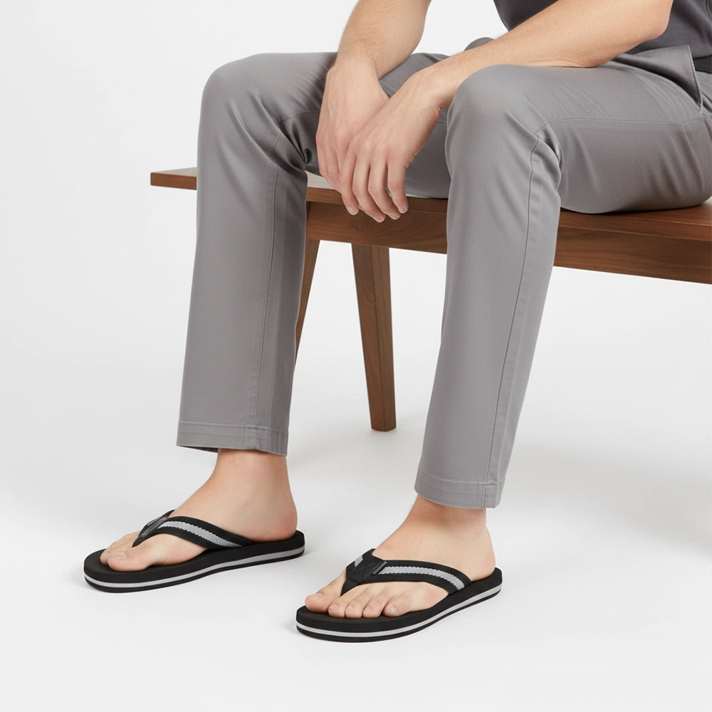 Comfortable slip-on slippers by NoStrain for daily home and outdoor use.