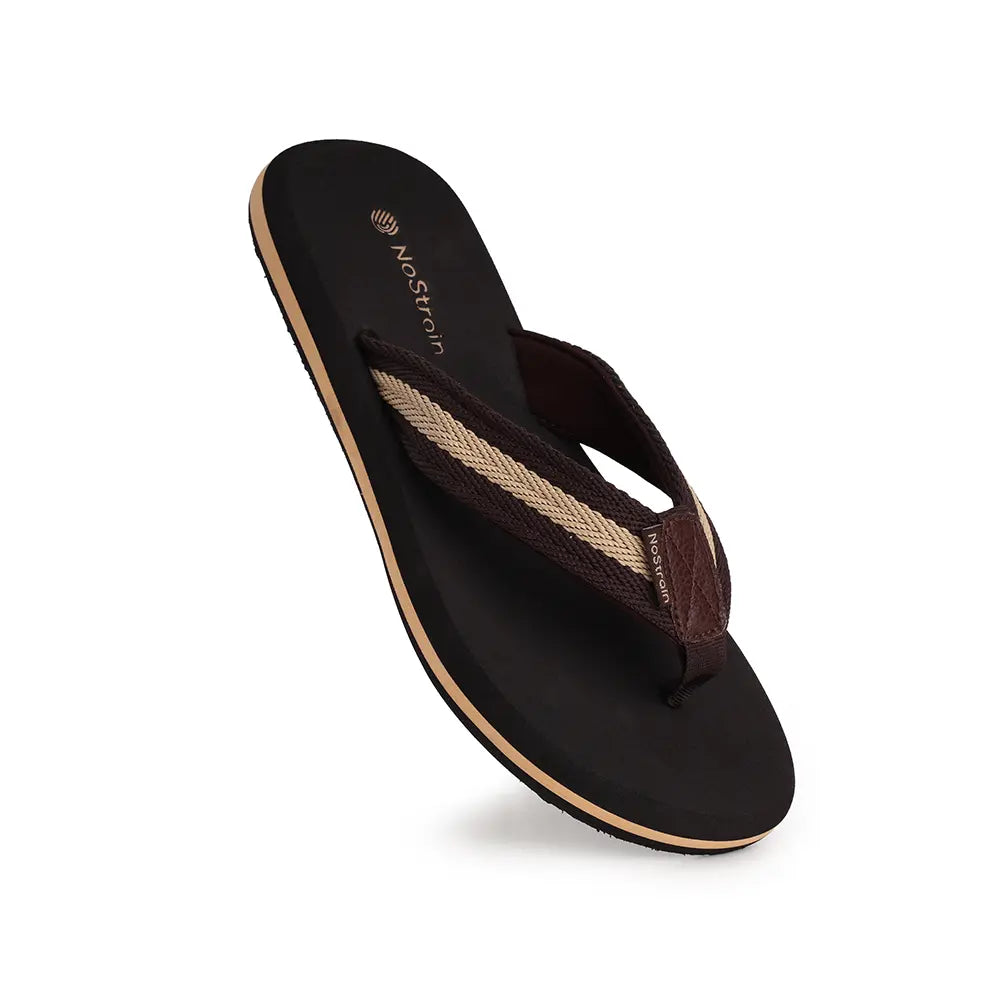 NoStrain Angular Slippers for men, perfect for running errands or lounging.