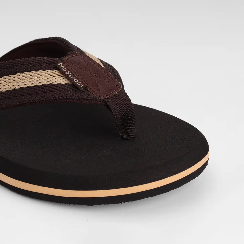 Men's casual slip-on slippers from NoStrain for all-day walking comfort.