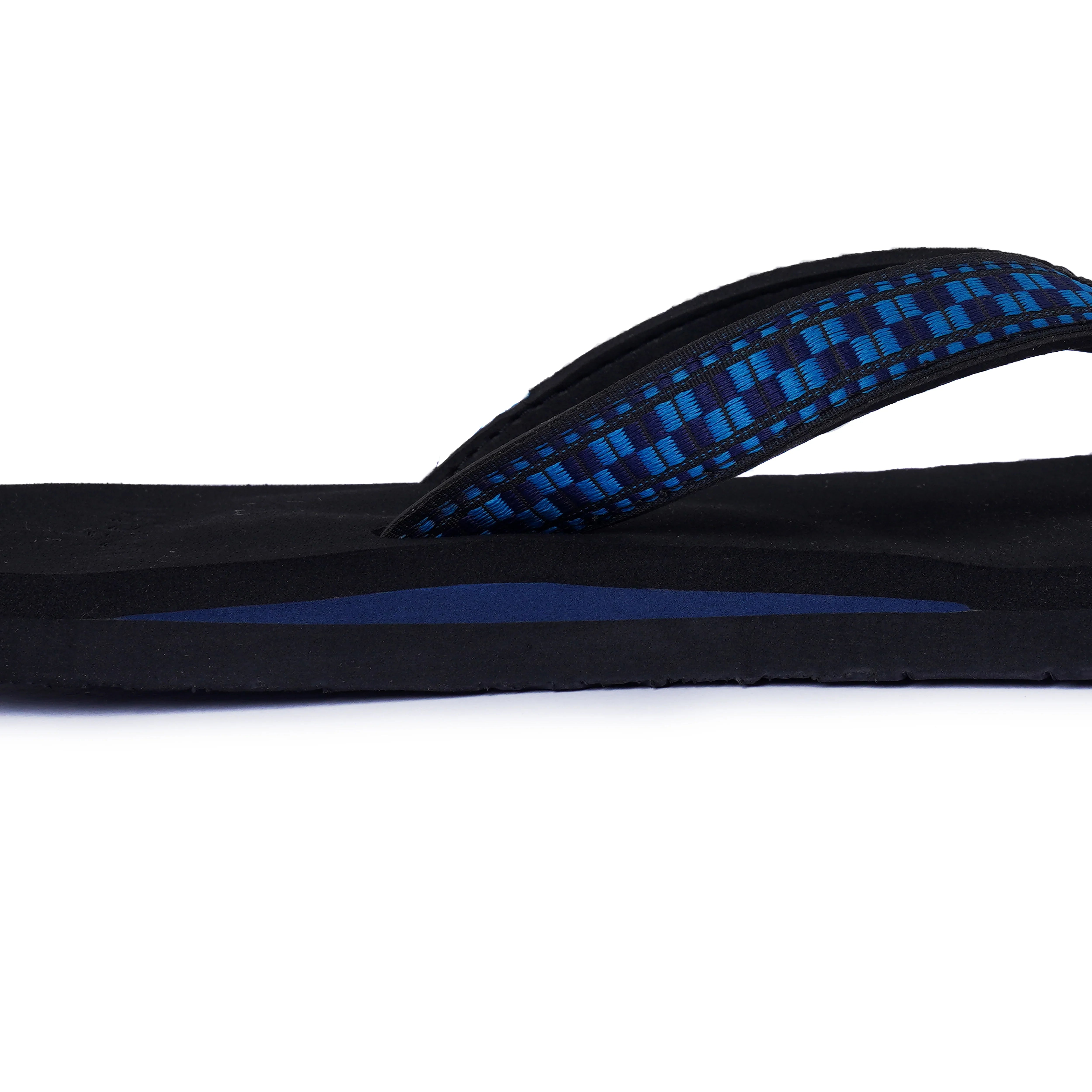 nostrain arch slippers with stitched straps