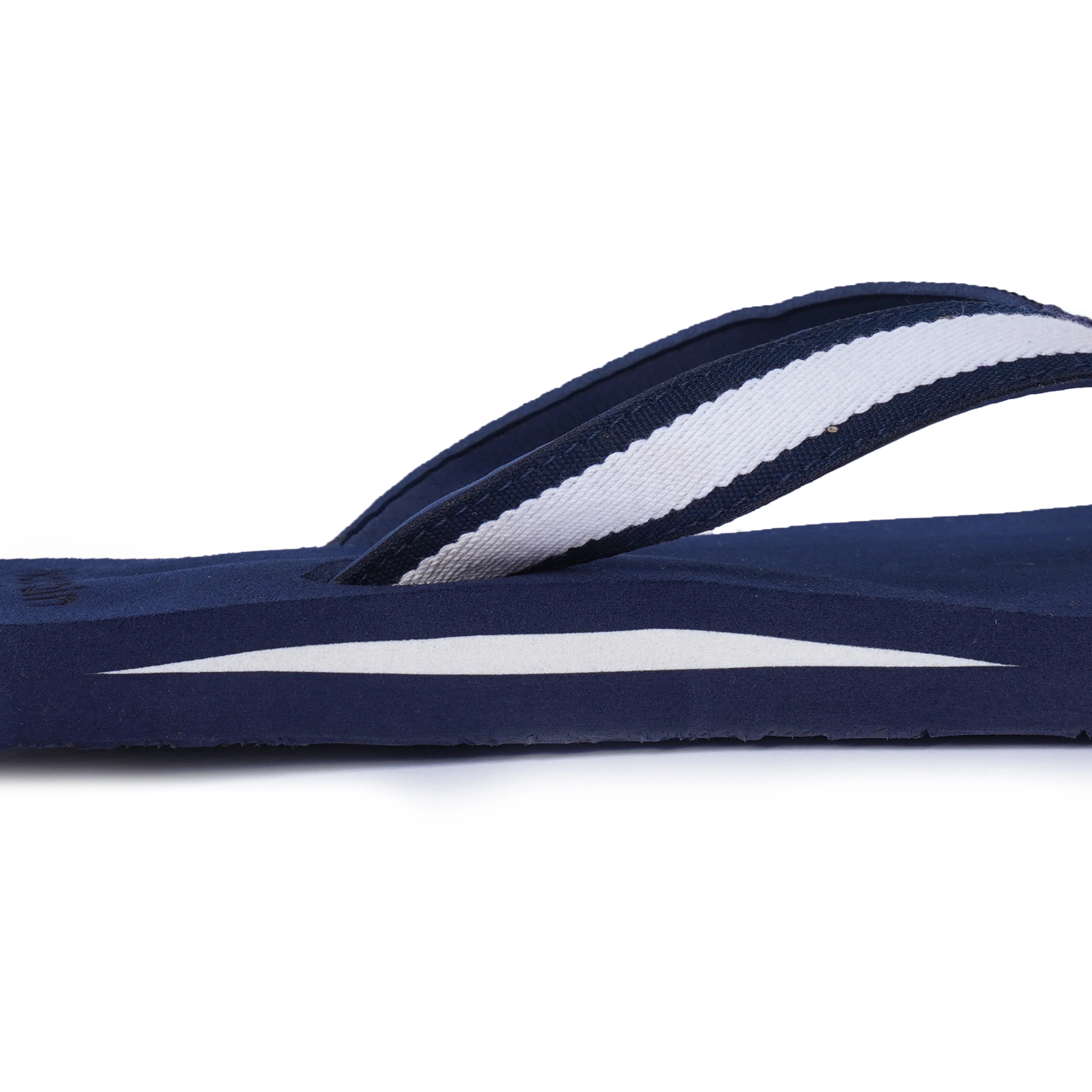 nostrain slippers with stitched straps