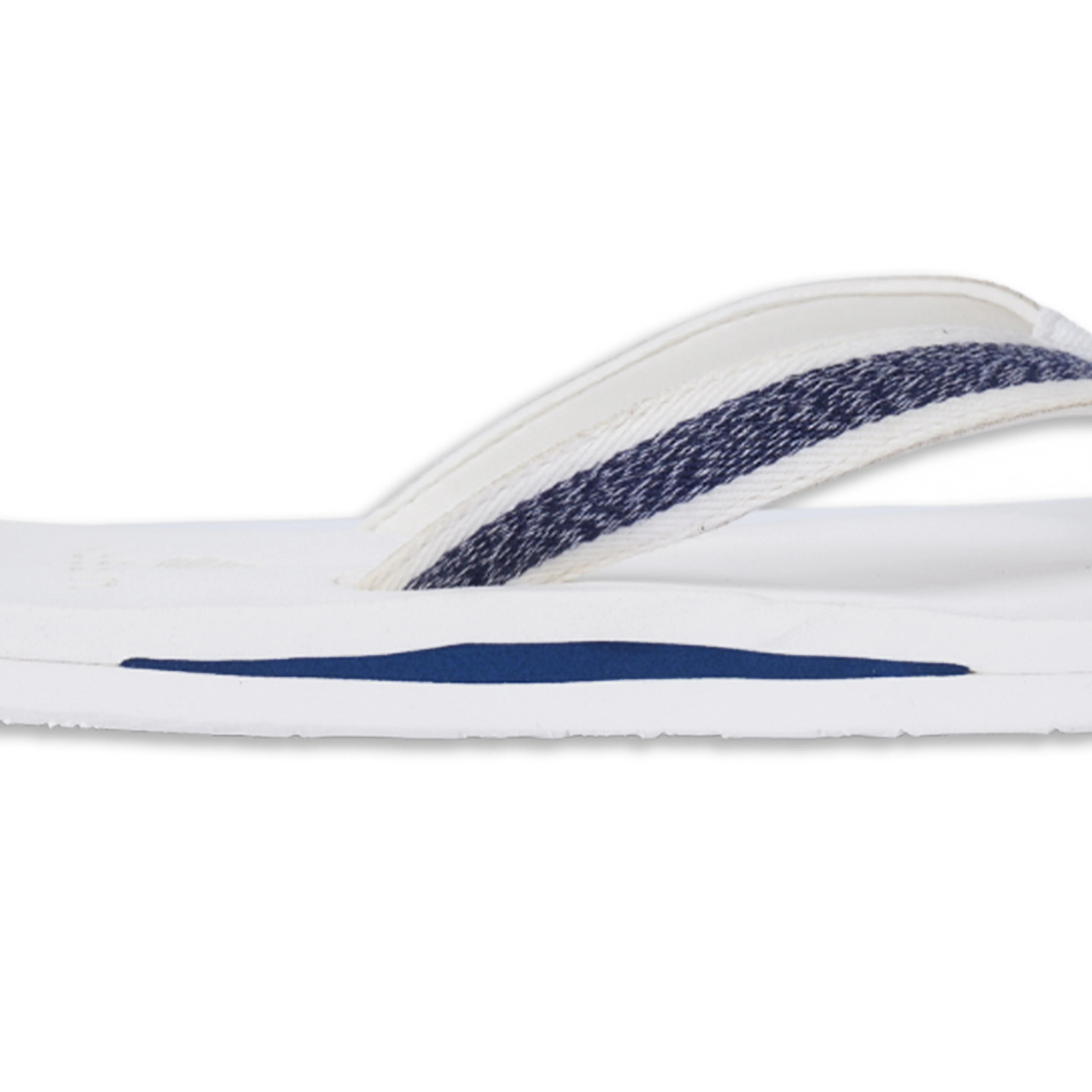 nostrain slippers with stitched straps