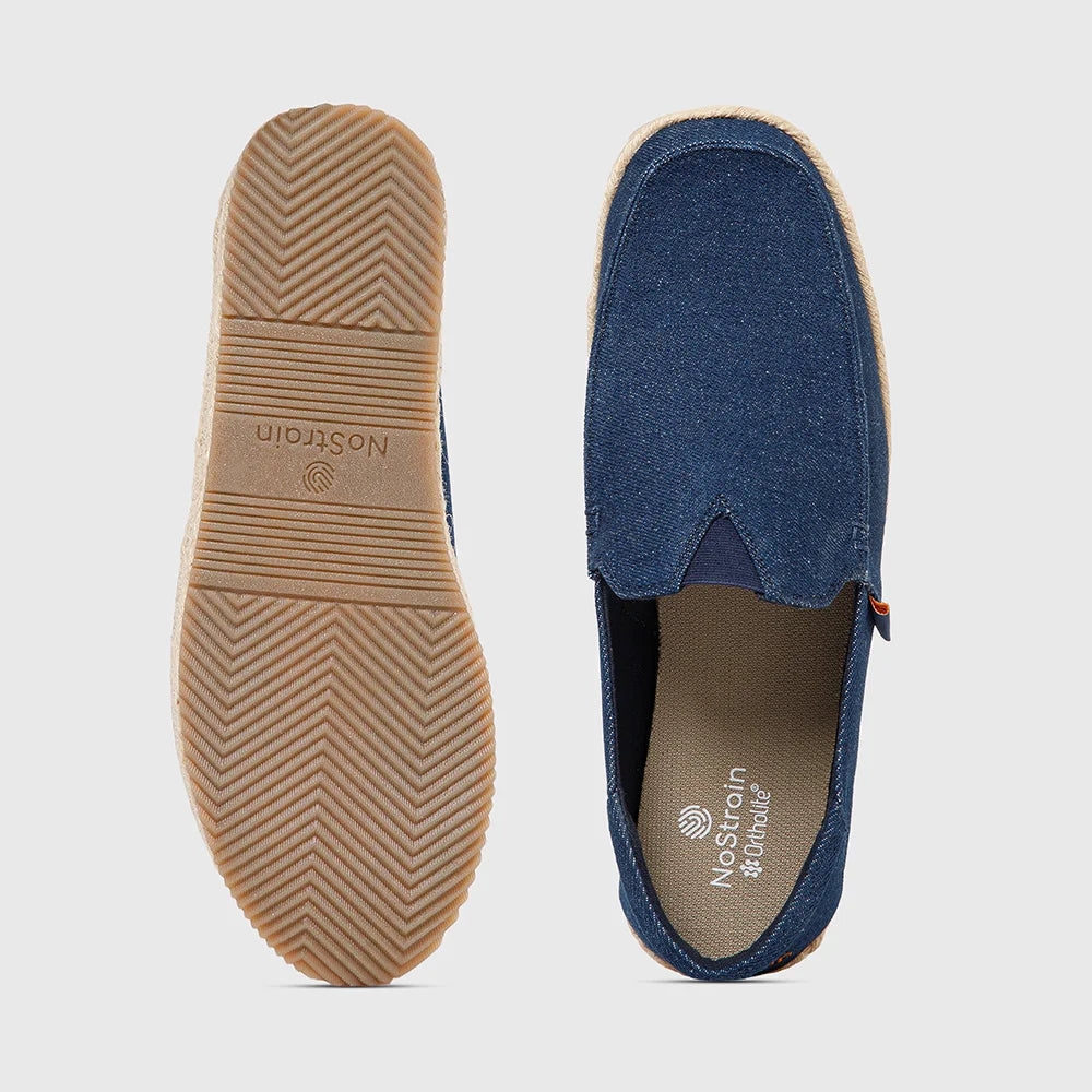 Comfortable denim slip-on shoes