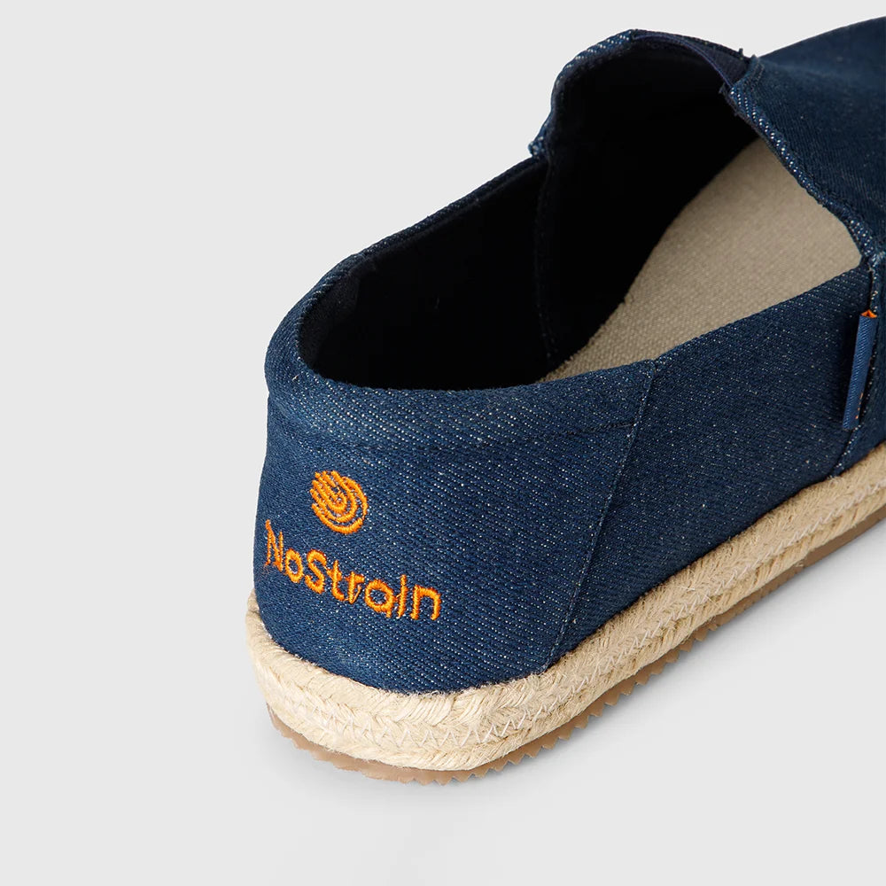 Stylish navy blue espadrilles for men