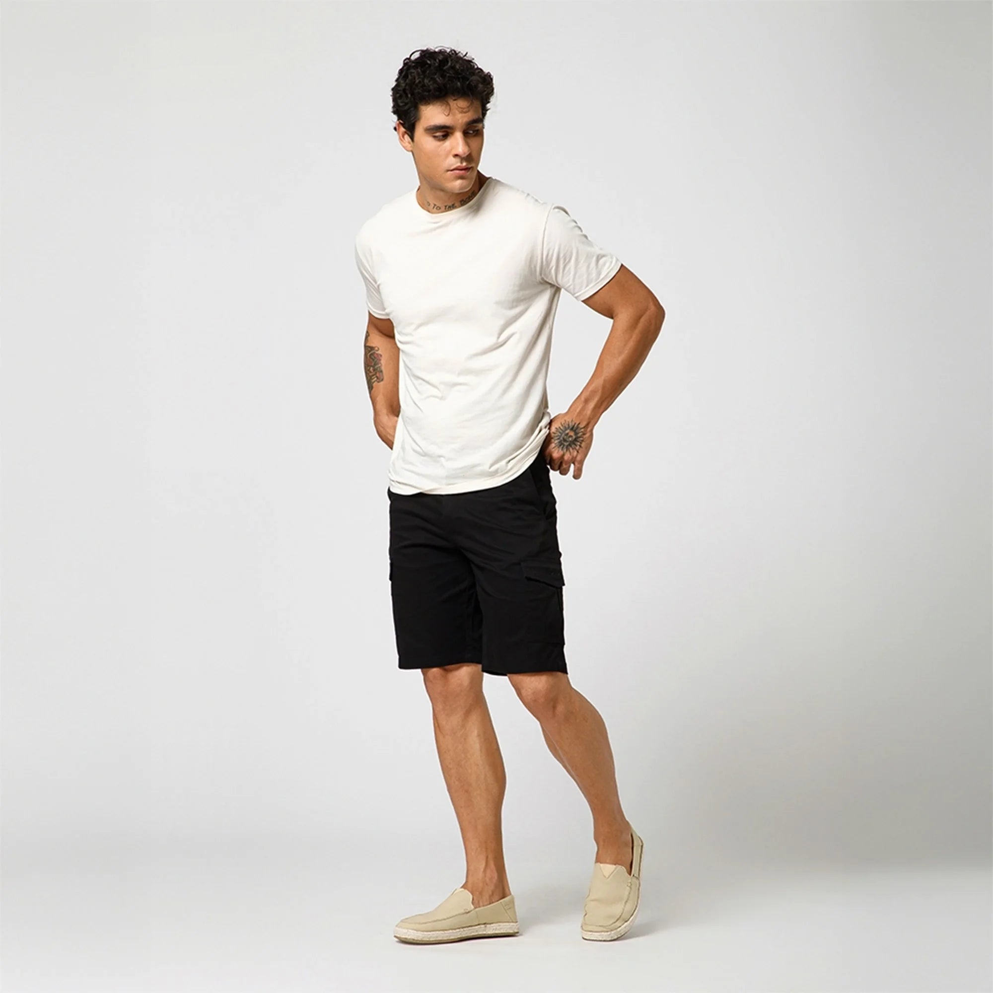 Men’s cotton canvas espadrilles slip-on shoes