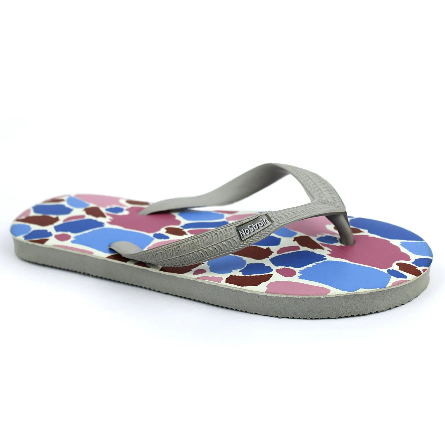 GoWild Grey Rubber Slippers & Chappals for Men