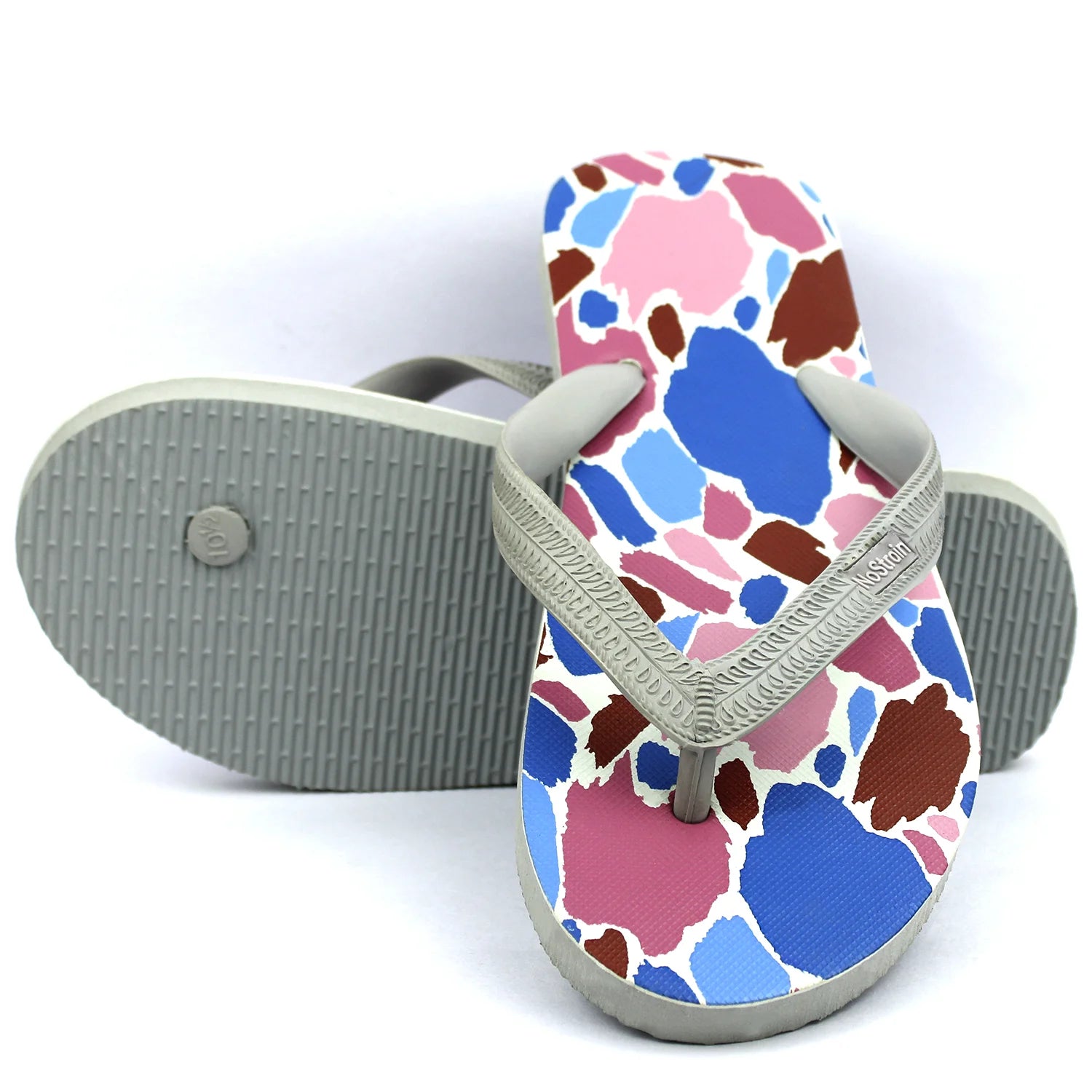 GoWild Grey Rubber Slippers & Chappals for Men