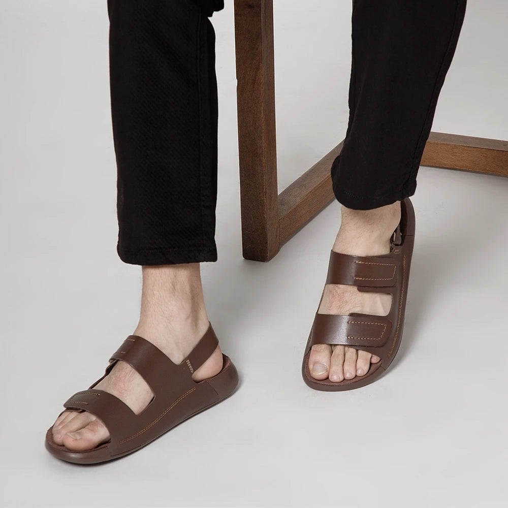 Men's comfortable leather sandals
