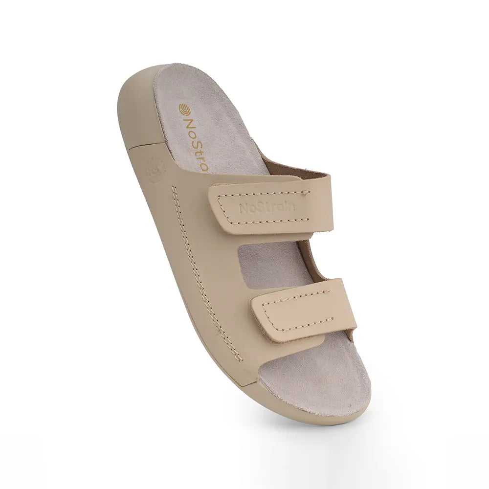 Parallel Leather Arch Support Sandals for women in Beige - LS28
