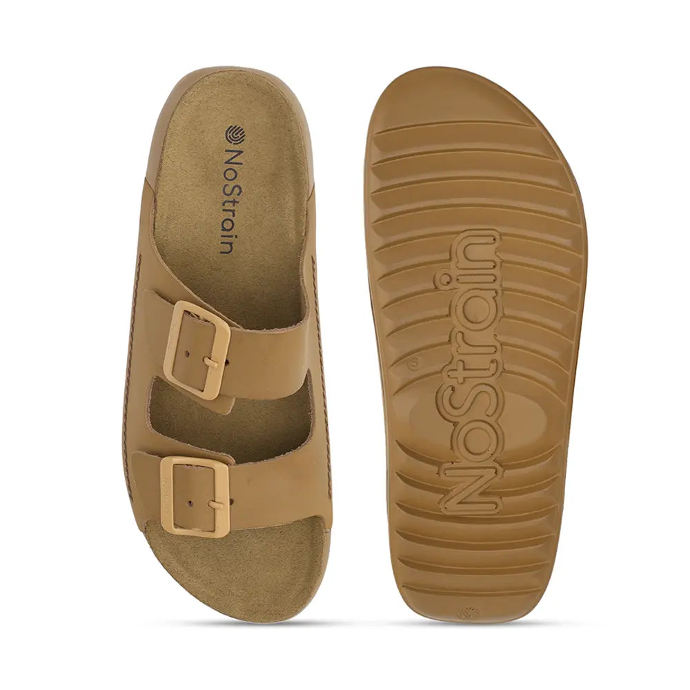 NoStrain lightweight camel leather sandals for women designed for effortless daily wear.