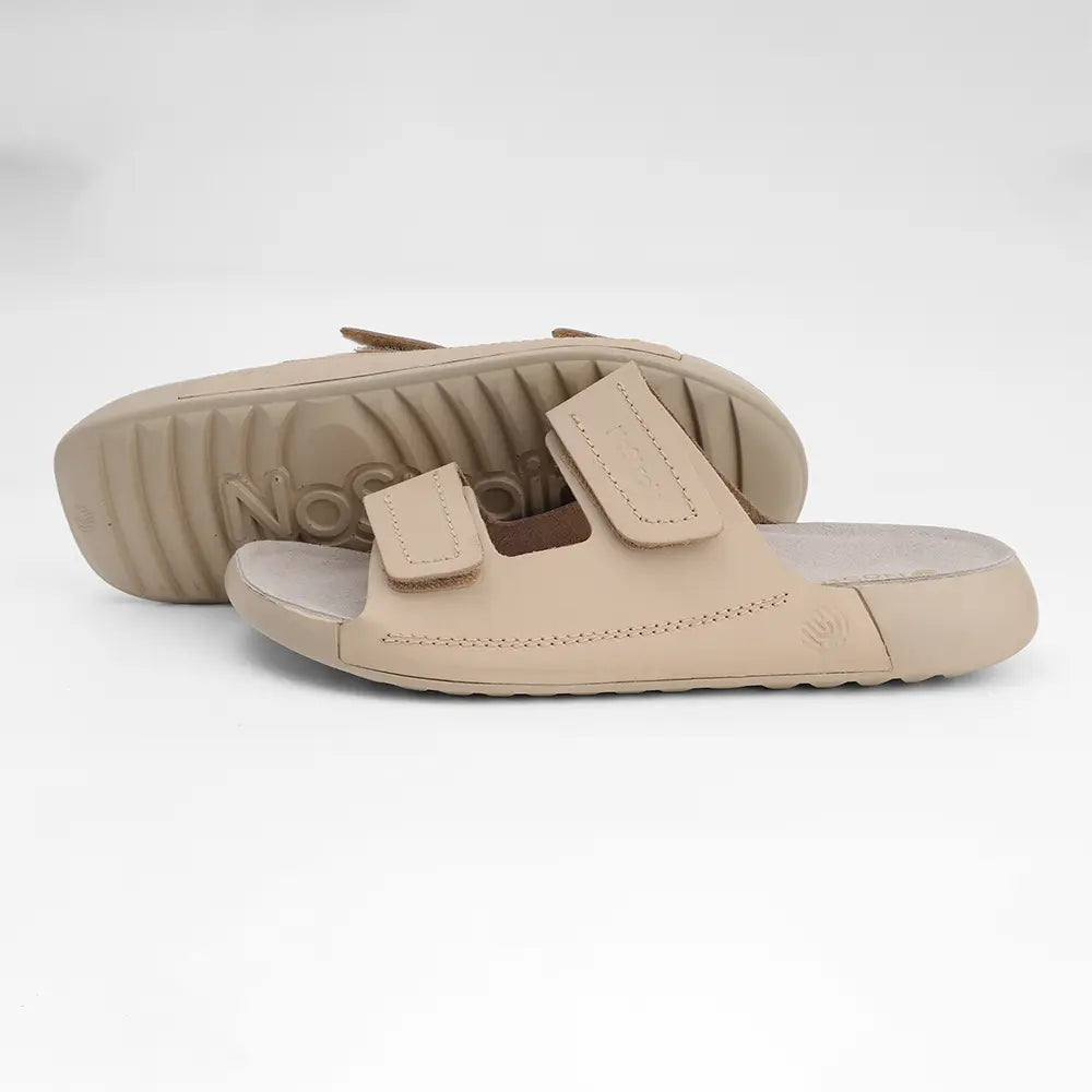 Parallel Leather Sandals for men in Beige - LS06