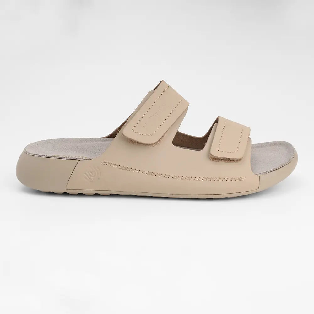 Parallel Leather Sandals for men in Beige - LS06