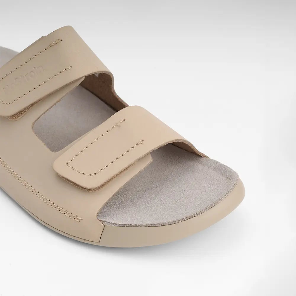 Parallel Leather Sandals for men in Beige - LS06