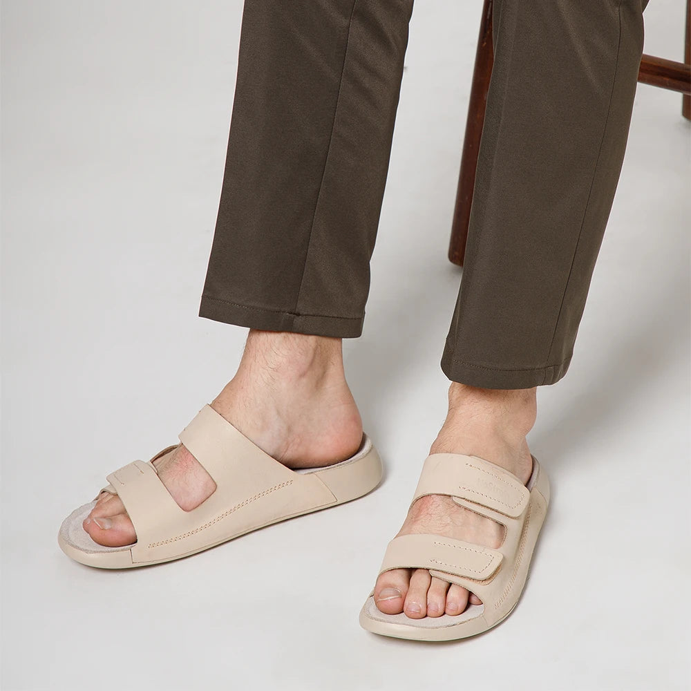 Men's leather sandals for comfortable walking