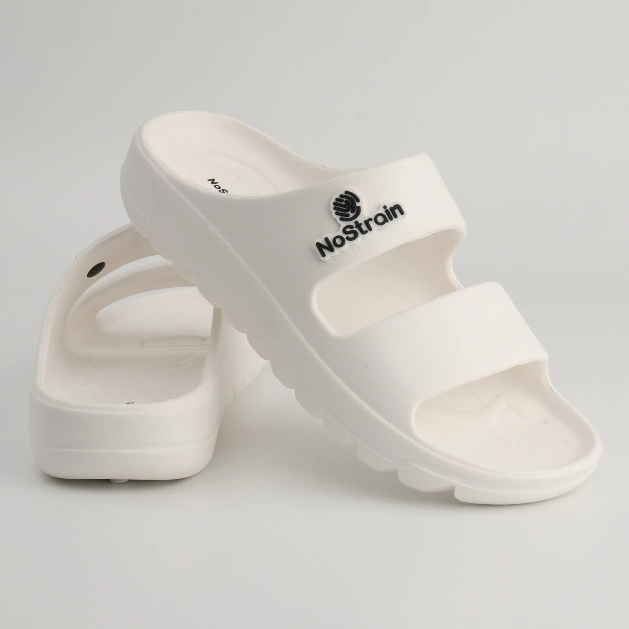 White Eva Sandals for Gents