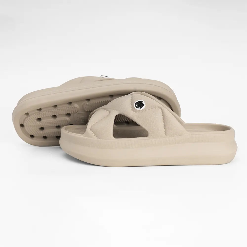 Soft and flexible NoStrain women's sandals for all-day walking comfort.