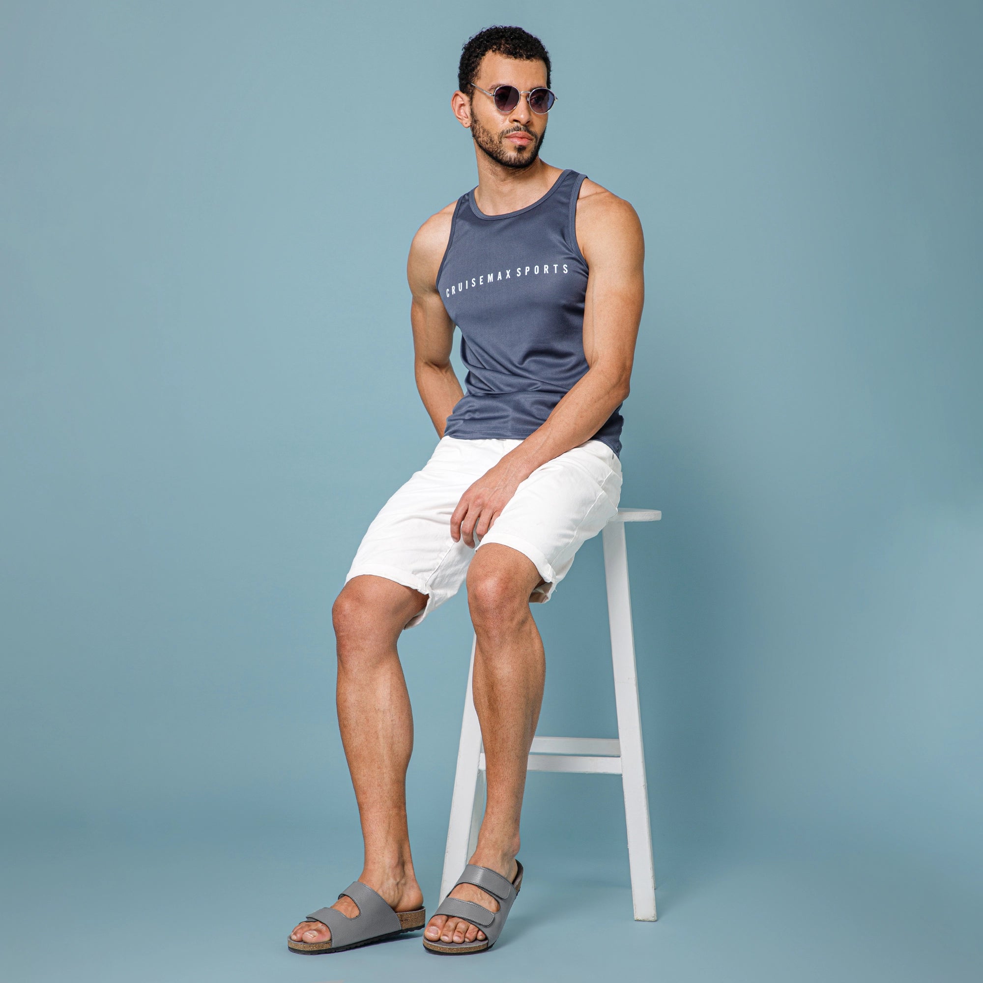 parallel grey sandals for men