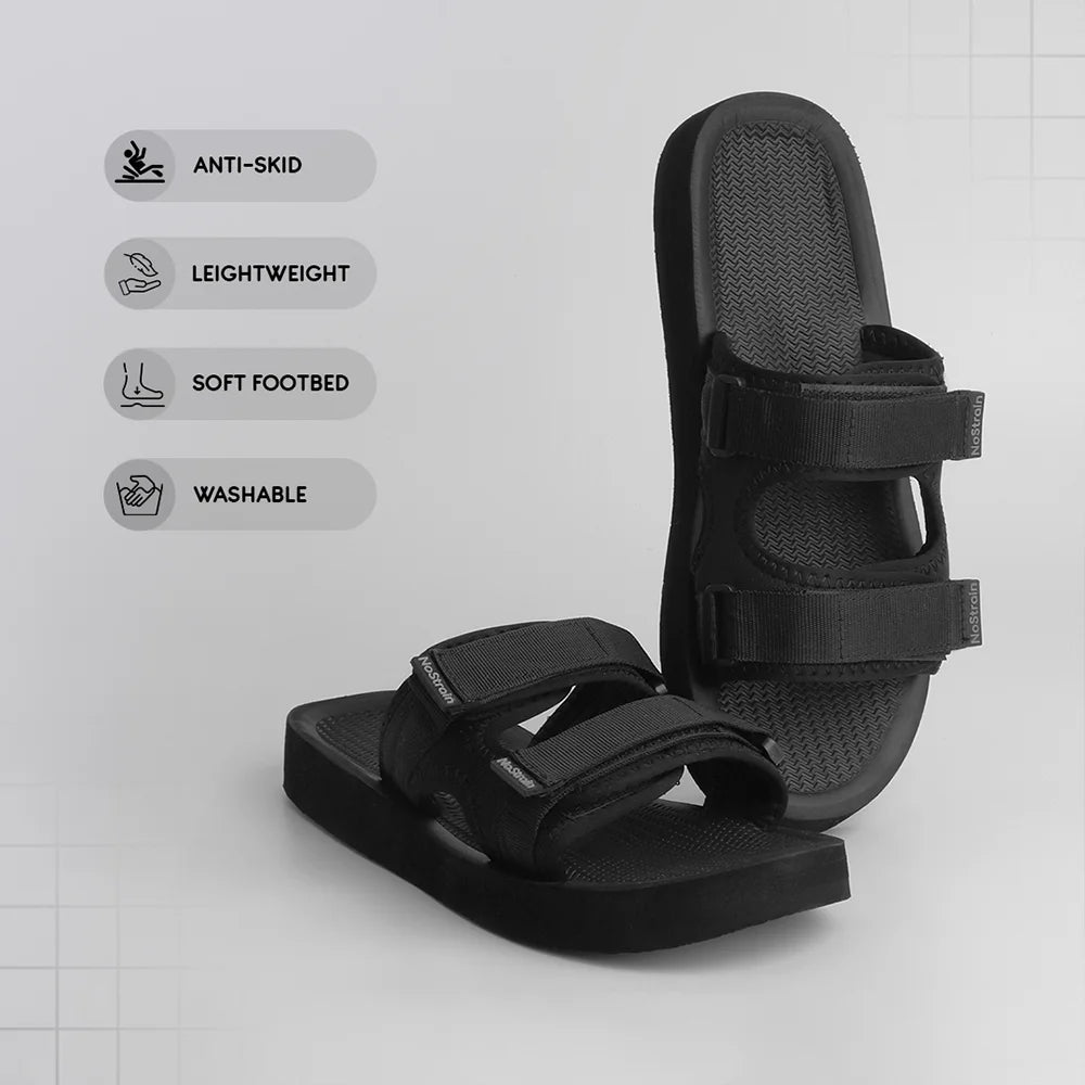 Men's Platform Sandals Black (PS1)