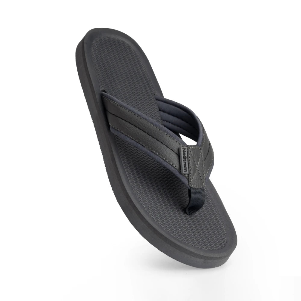 NoStrain Men’s Triple Density Platform Slippers with Soft Engraved Insole, Anti-Skid Sole, Strong Mid-Sole & Sturdy Outsole - PS10