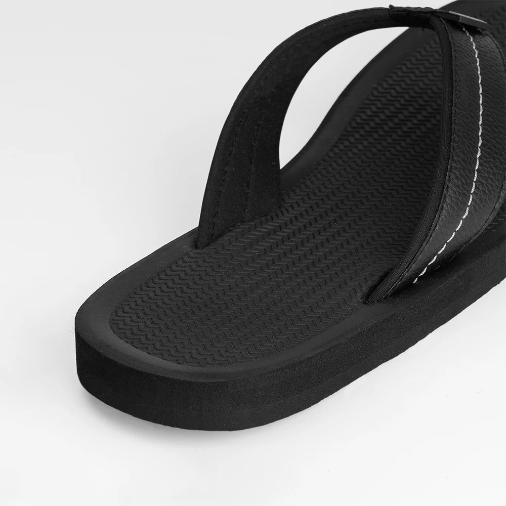 NoStrain Men’s Triple Density Platform Slippers with Soft Engraved Insole, Anti-Skid Sole, Strong Mid-Sole & Sturdy Outsole - PS09