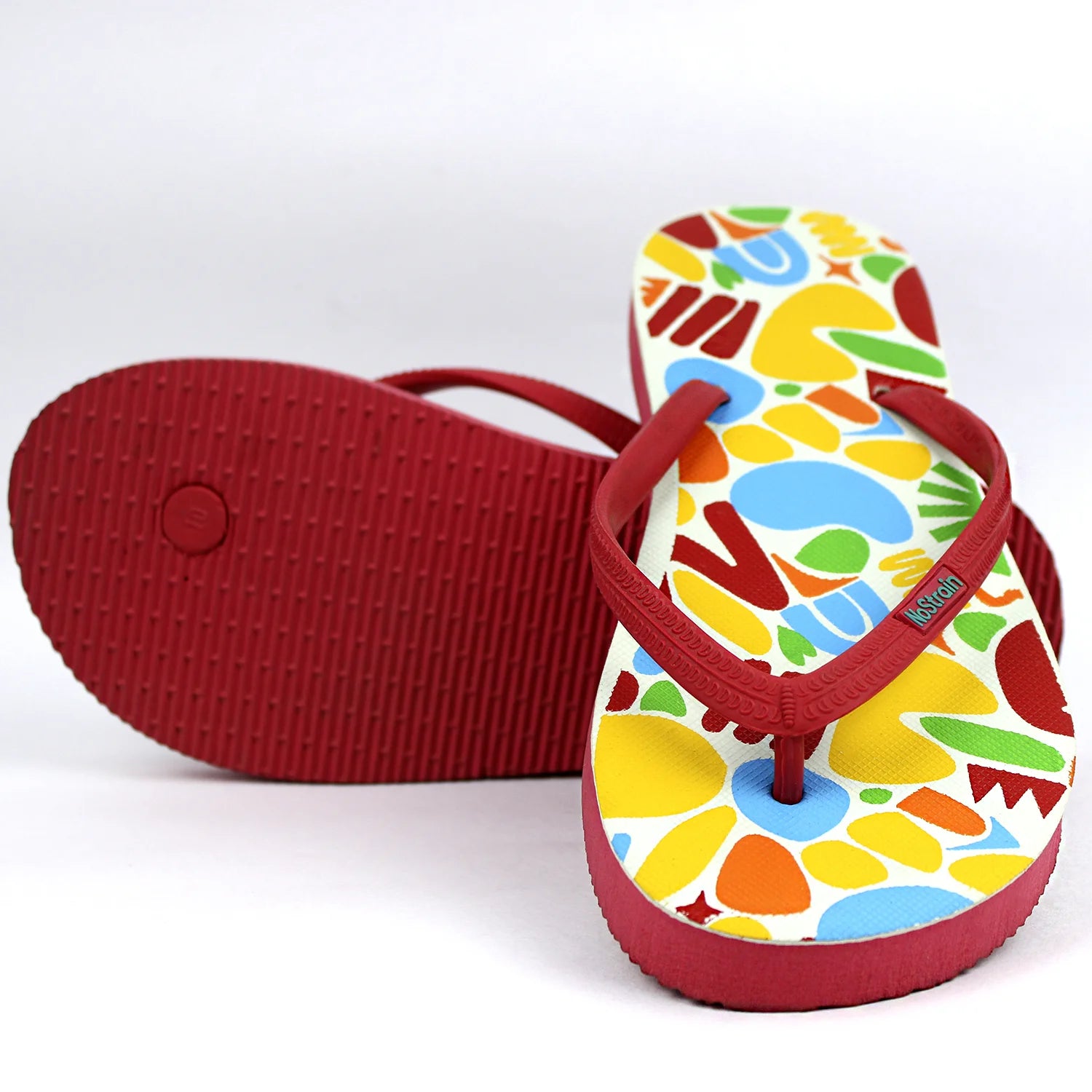 TwistedGeo Red Flip-Flops Women