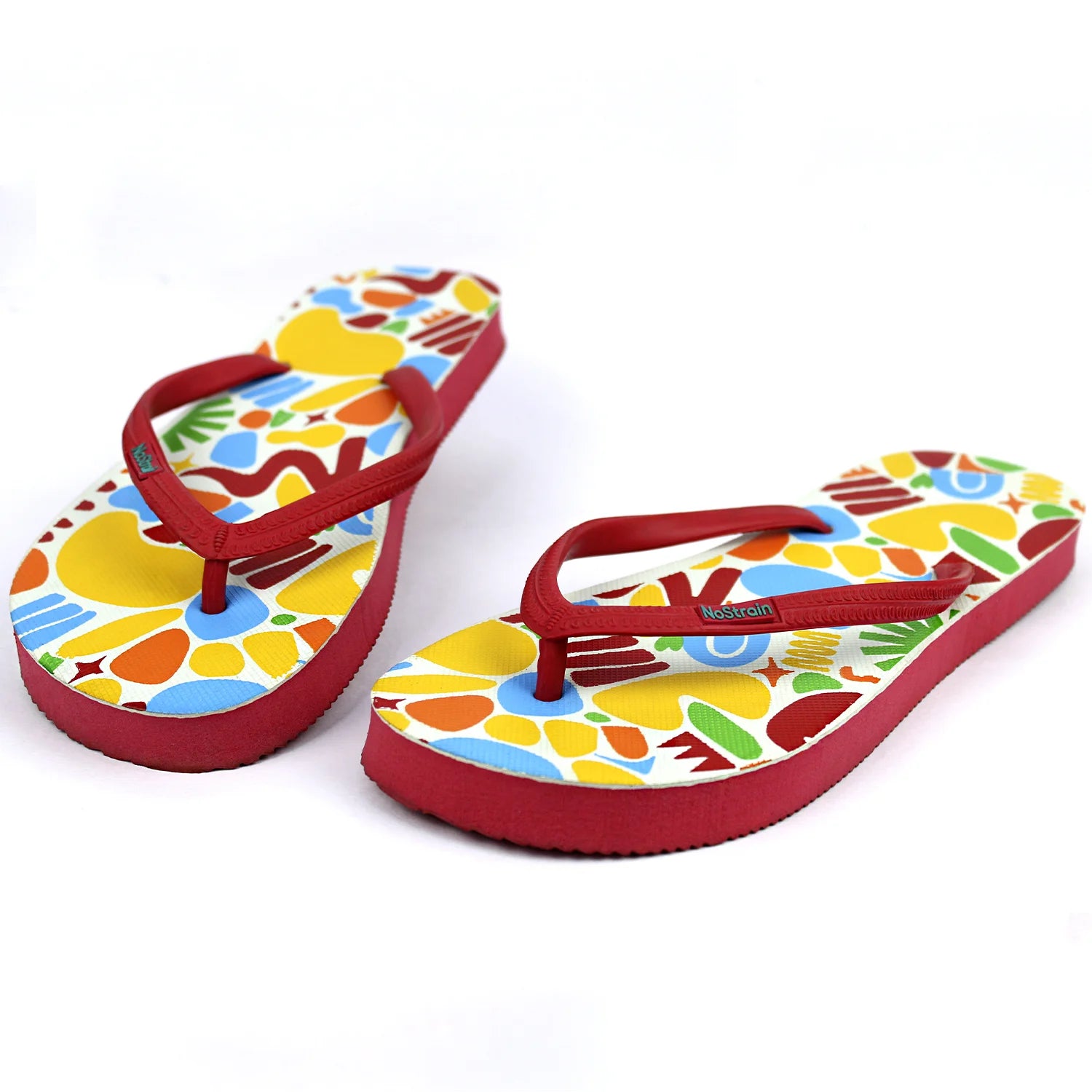 TwistedGeo Red Flip-Flops (Women)