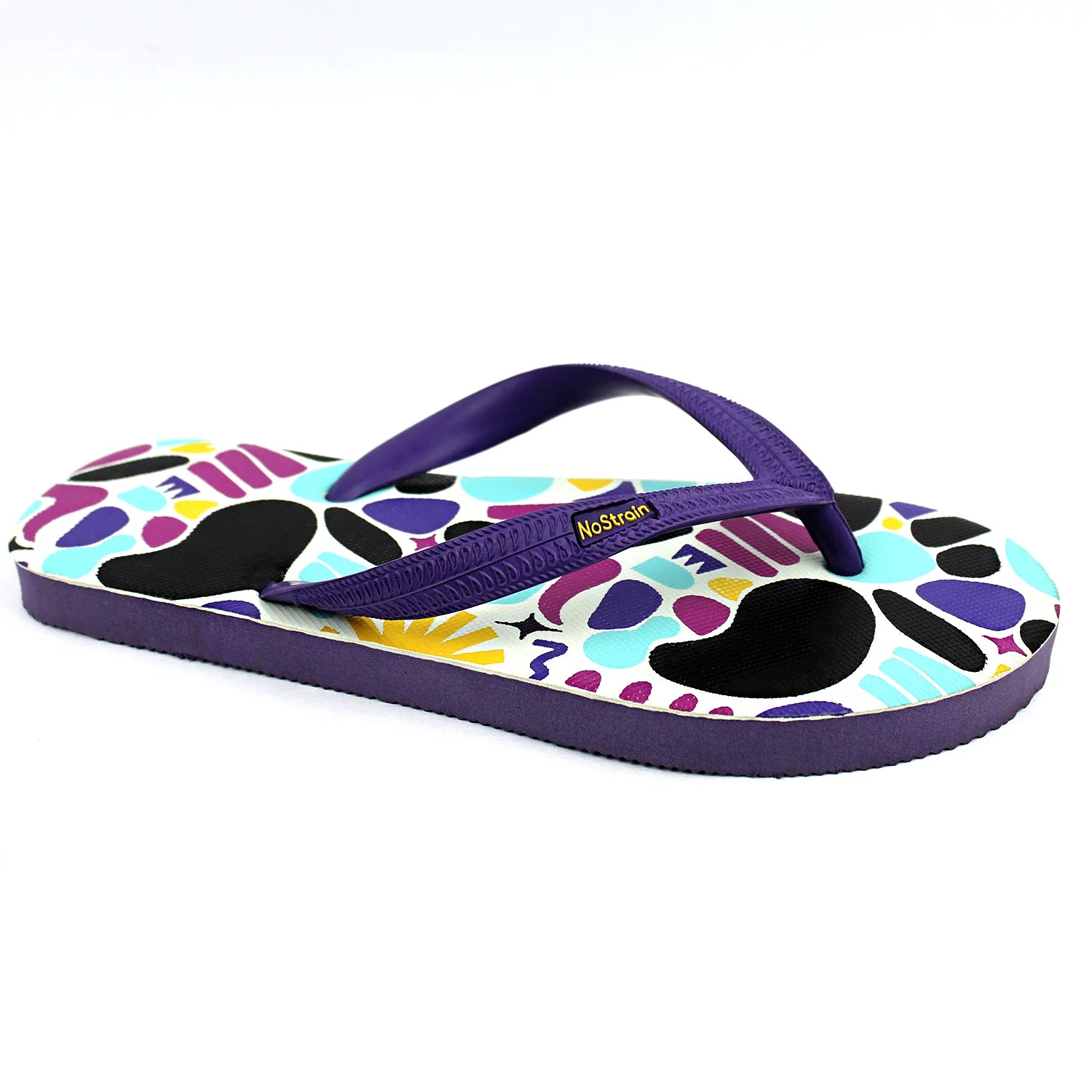 TwistedGeo Violet Rubber Slippers for men