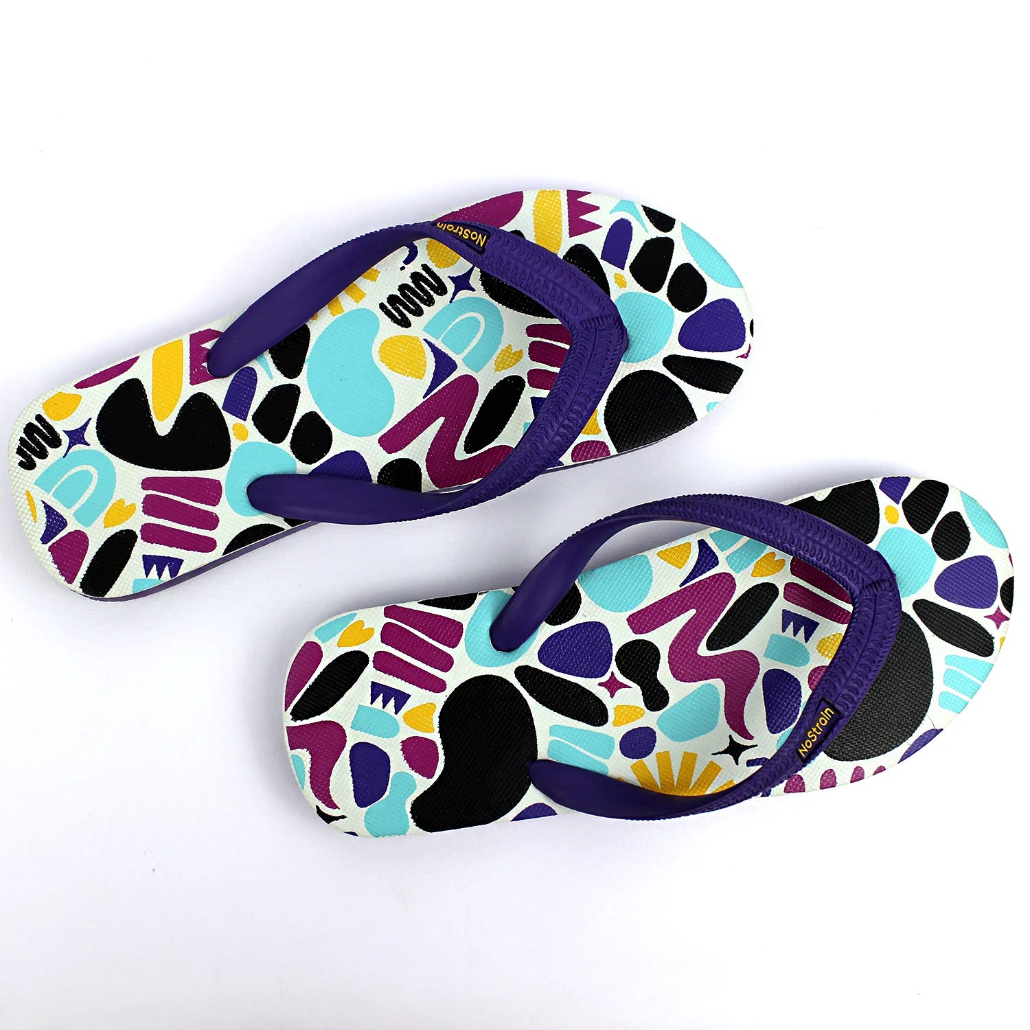 TwistedGeo Violet Rubber Slippers for men
