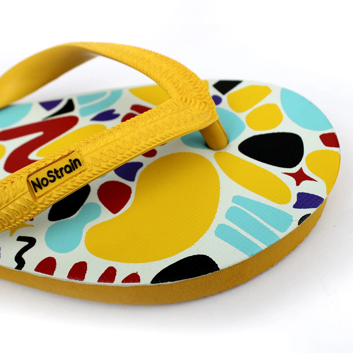 TwistedGeo Men's Printed Yellow Slippers