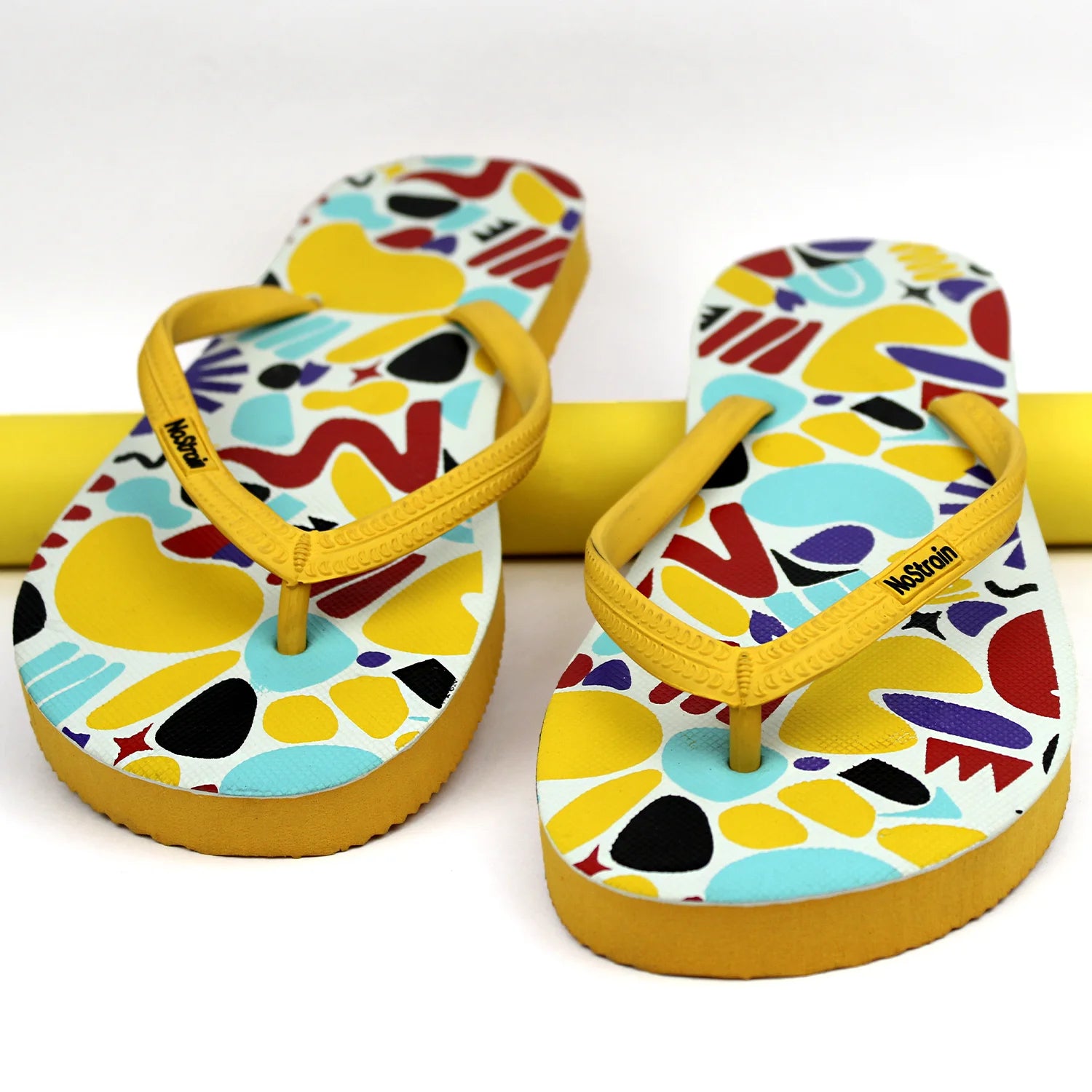 TwistedGeo Yellow Flip-Flops Women
