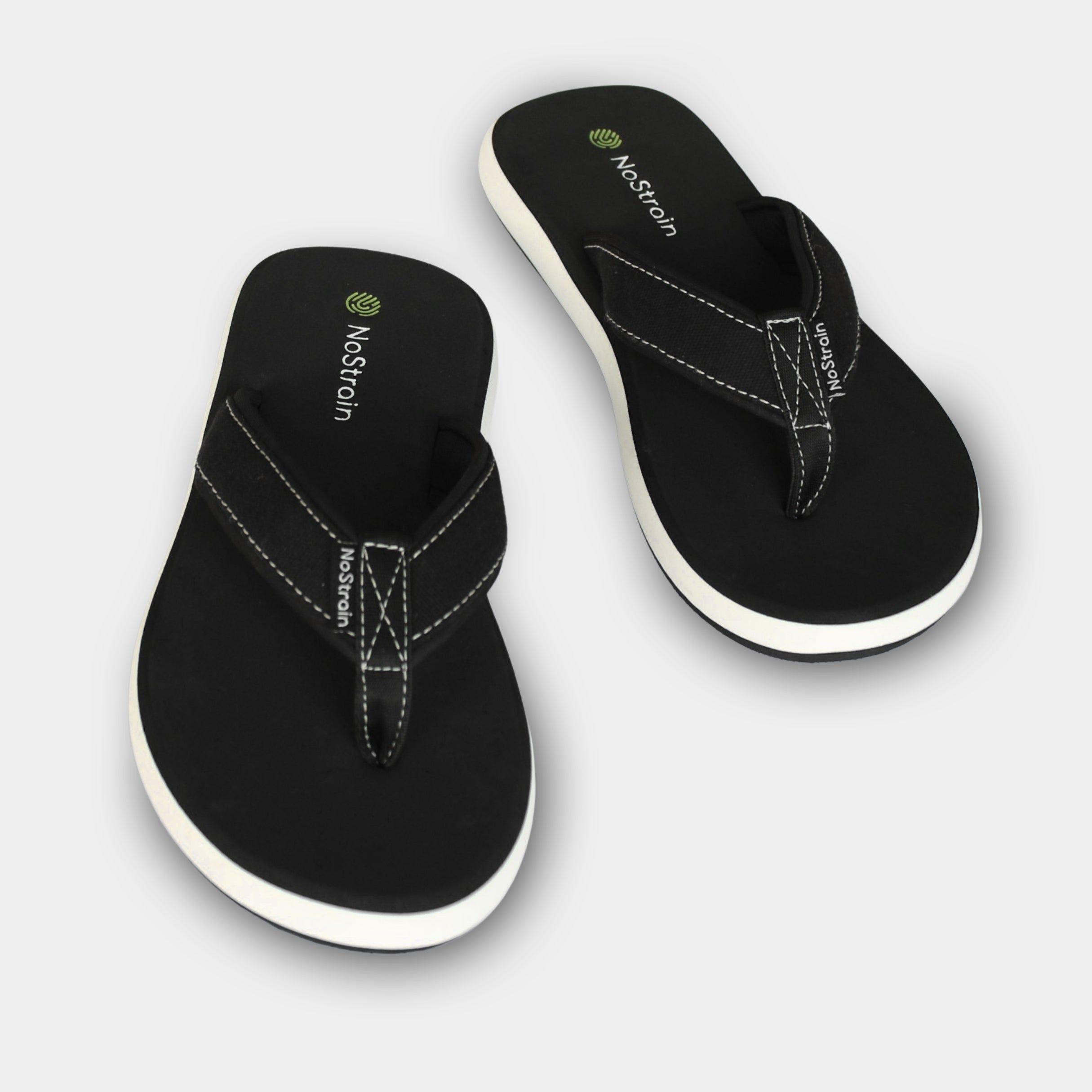 Stylish black color slippers for men