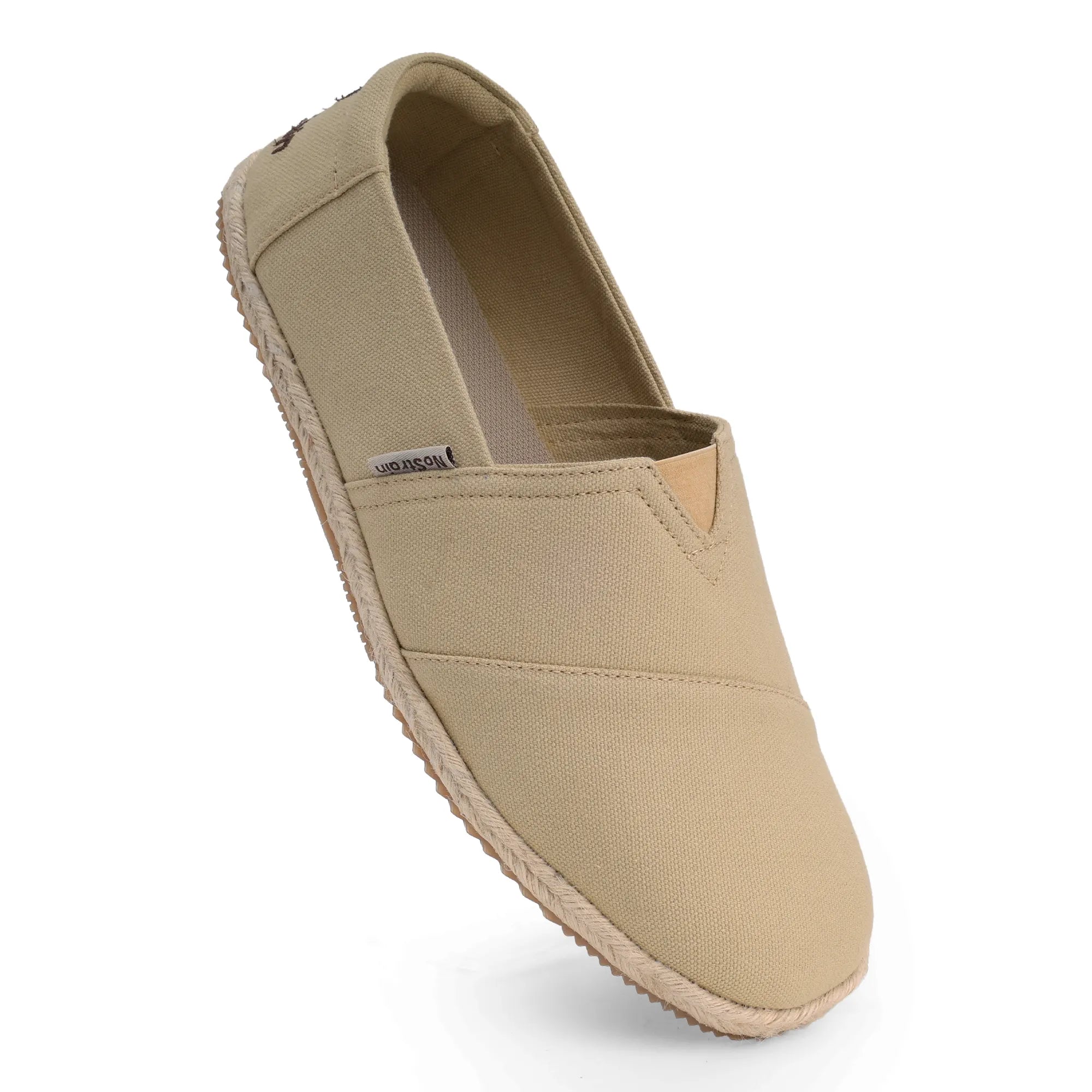 Comfortable men's casual loafers from NoStrain made with 100% cotton canvas and premium Ortholite insoles.