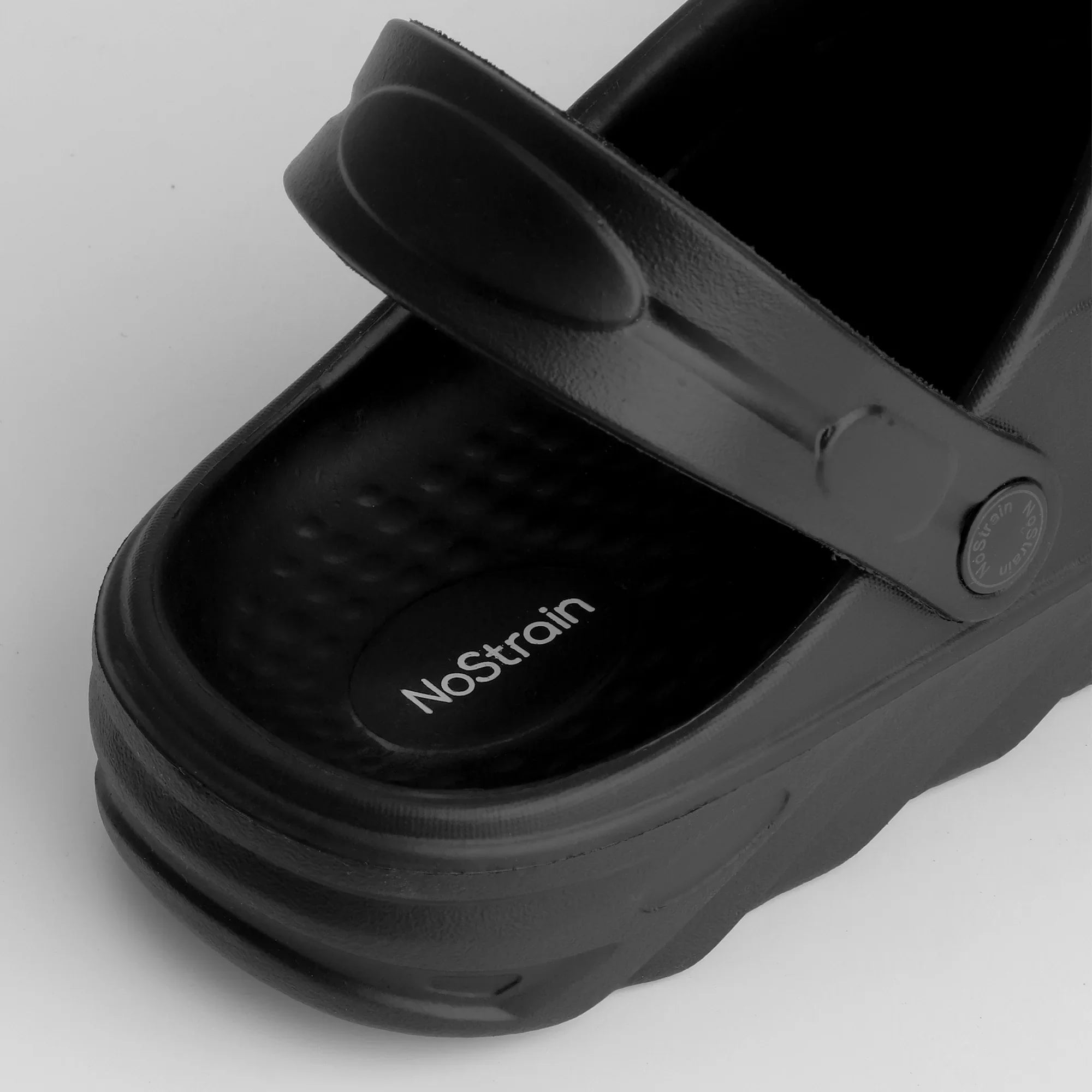 NoStrain's eva clogs with back strap